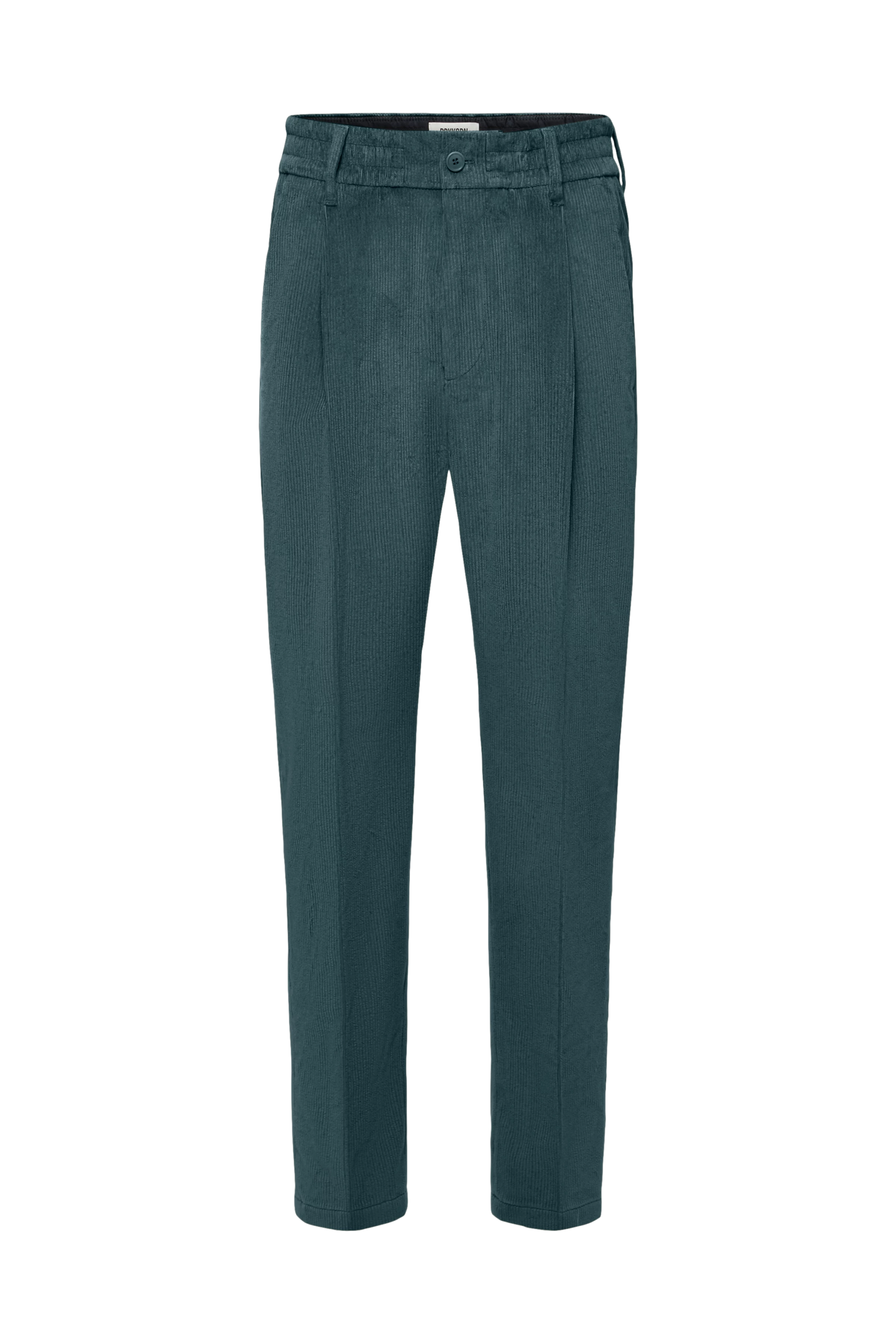 CHASY - Casual Hose mit Bundfalte in Baumwoll-Cord - Herren - grün - Freisteller Frontansicht