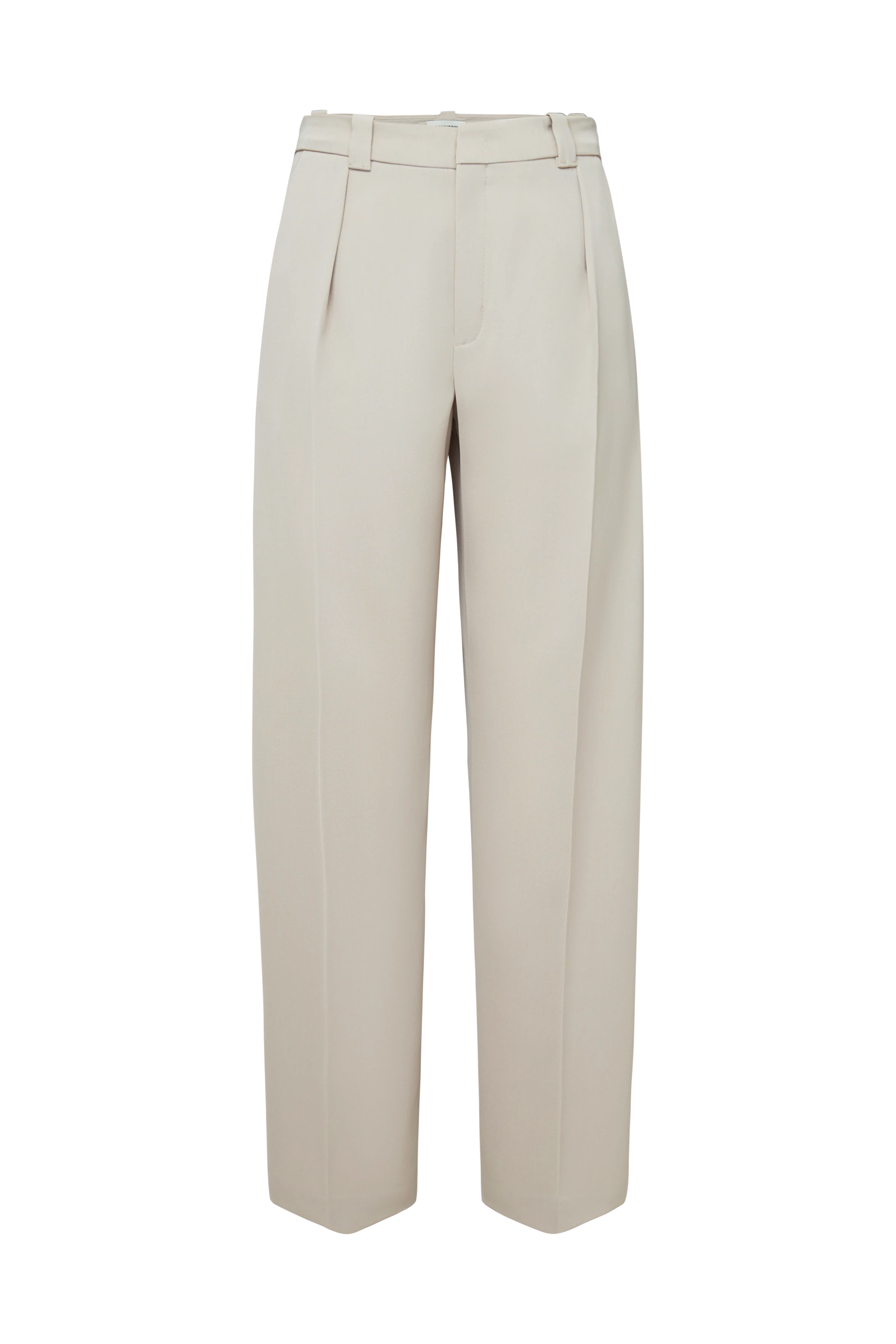 ADUCT - Tailored Pants mit geradem Bein in Techno-Twill - Damen - beige - Freisteller Frontansicht