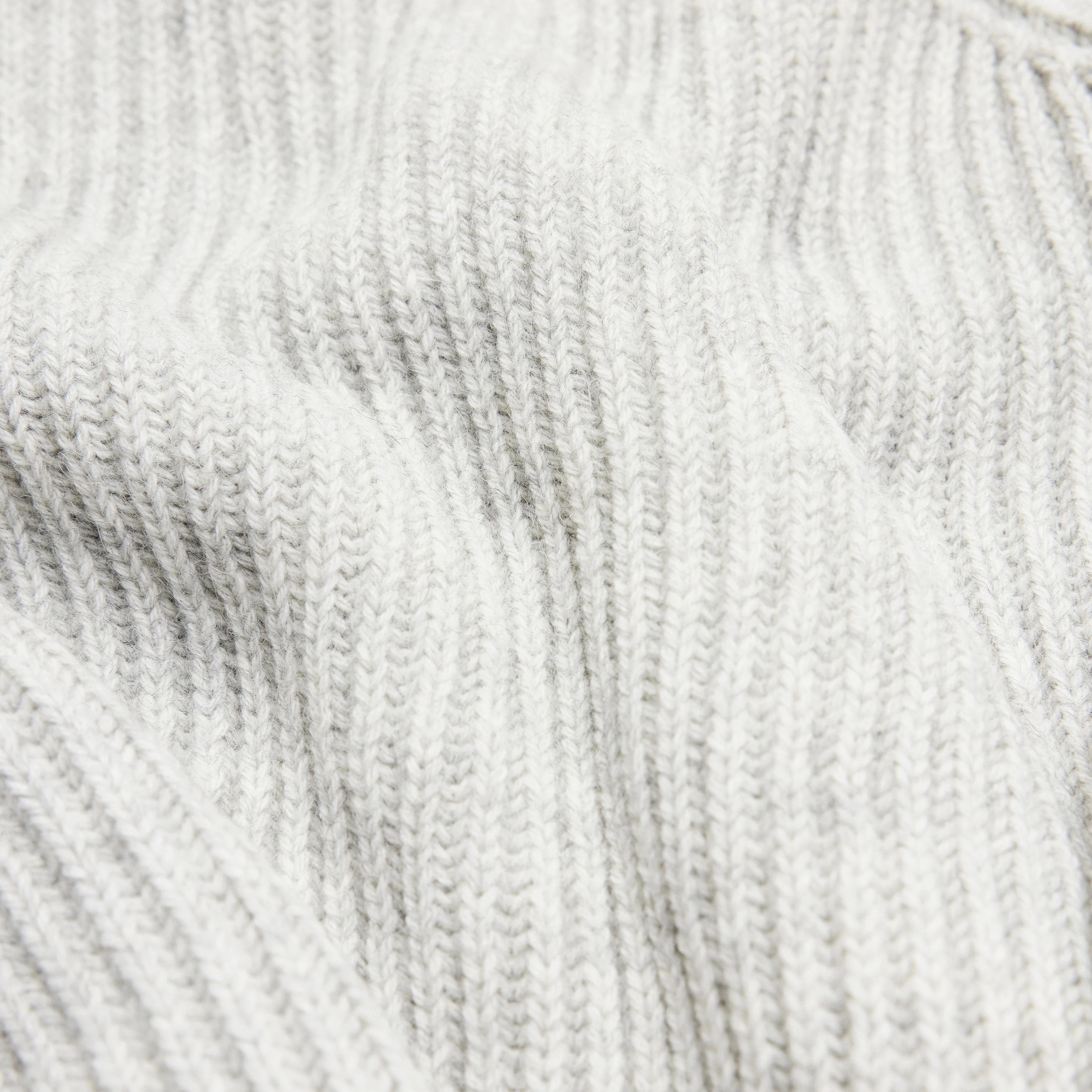 ARWEN - Turtleneck jumper in wool and alpaca blend - women - grey - Materialbild (B2C)