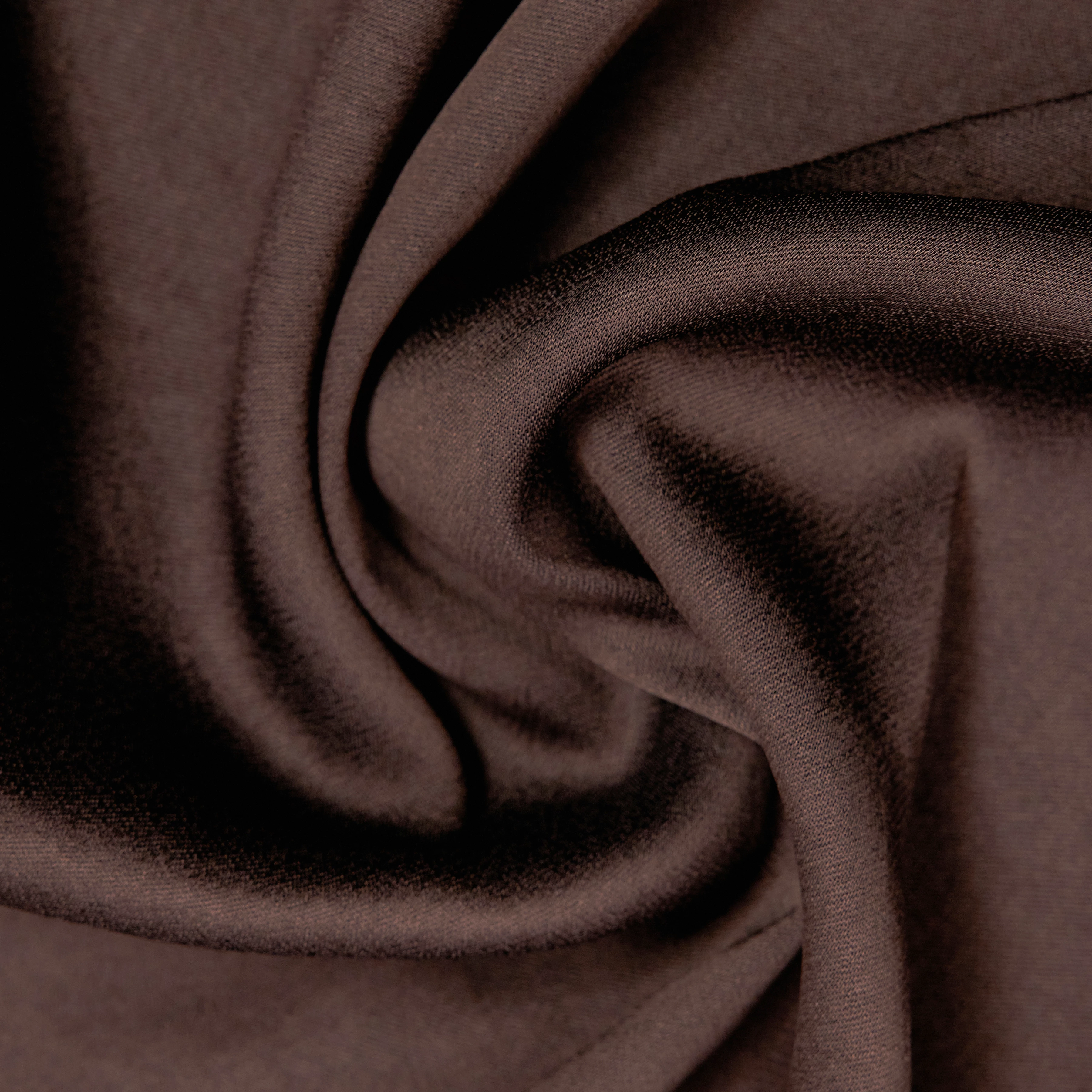ALARIA_1 - Shirt blouse with stand-up collar in satin - women - brown - Materialbild (B2C)