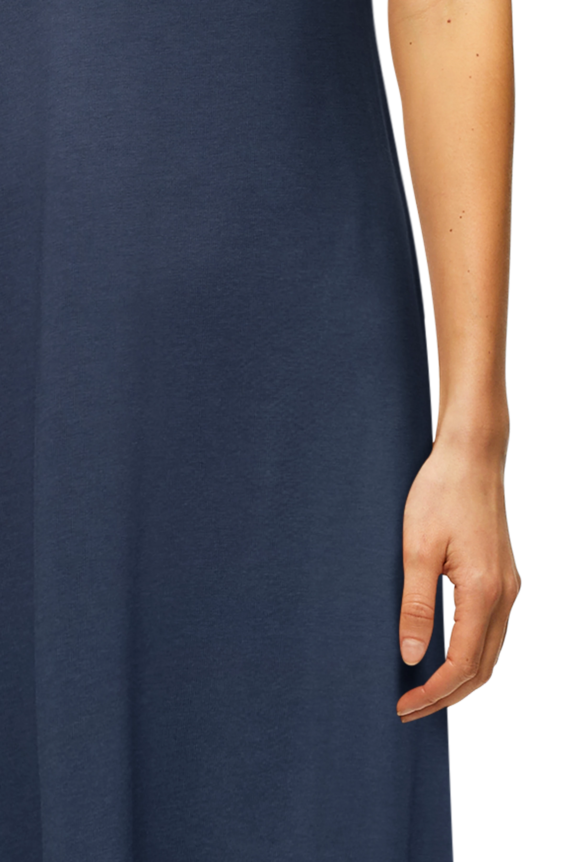 VIDRO - korte jersey jurk in een zuivere lyocell-katoenmix - dames - blauw - Detailansicht am Model