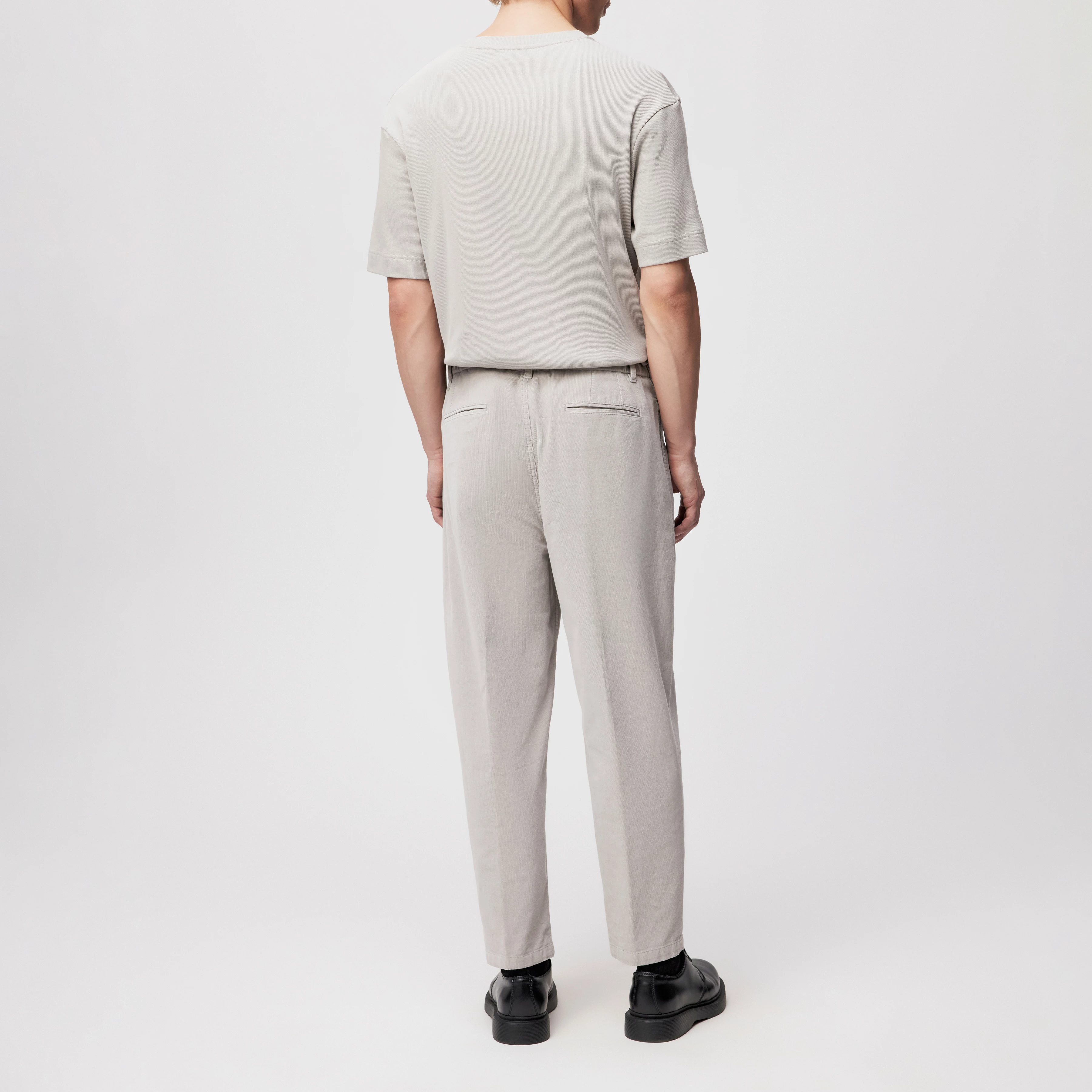 KARYKO - Chino in Cord - Herren - grau - Rückansicht