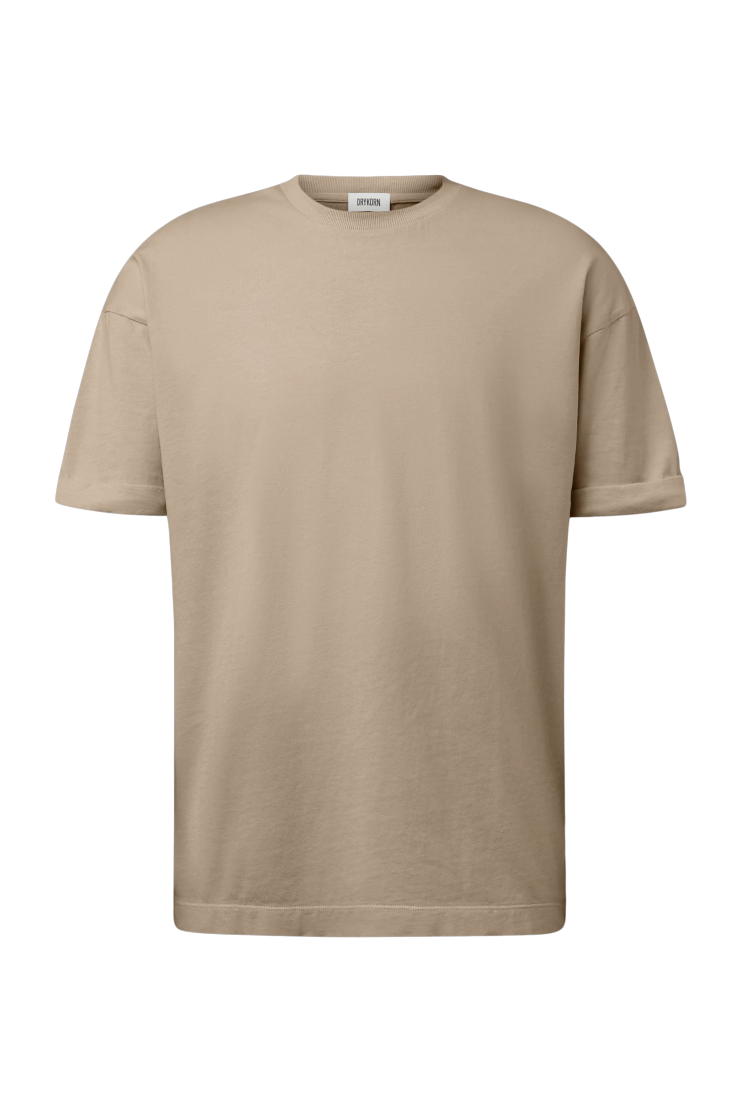 THILO - Relaxed fit T-shirt in soft cotton with washed look - men - brown - Freisteller Frontansicht