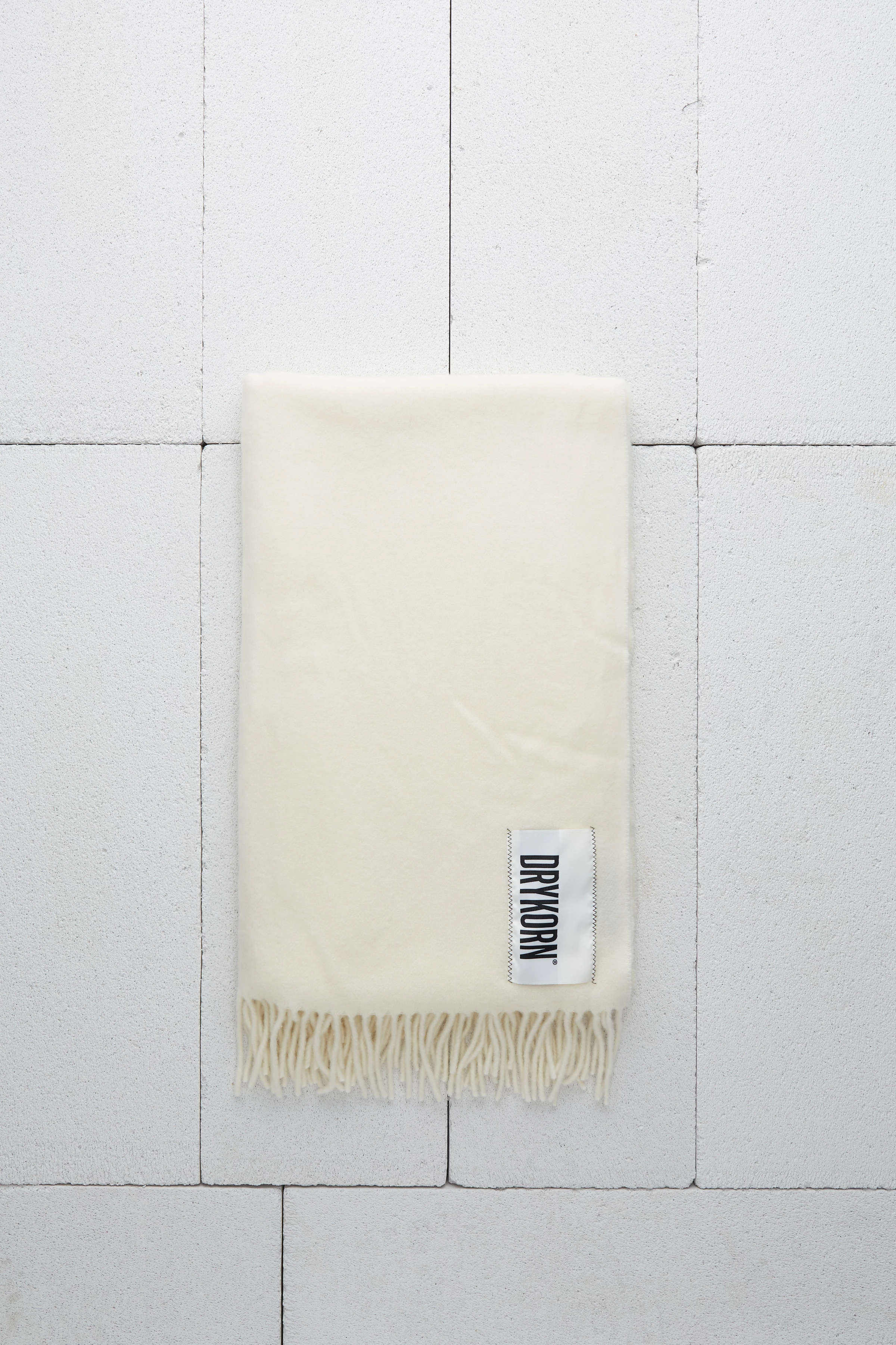 GAZE - Wollschal - Unisex - weiß - Frontansicht