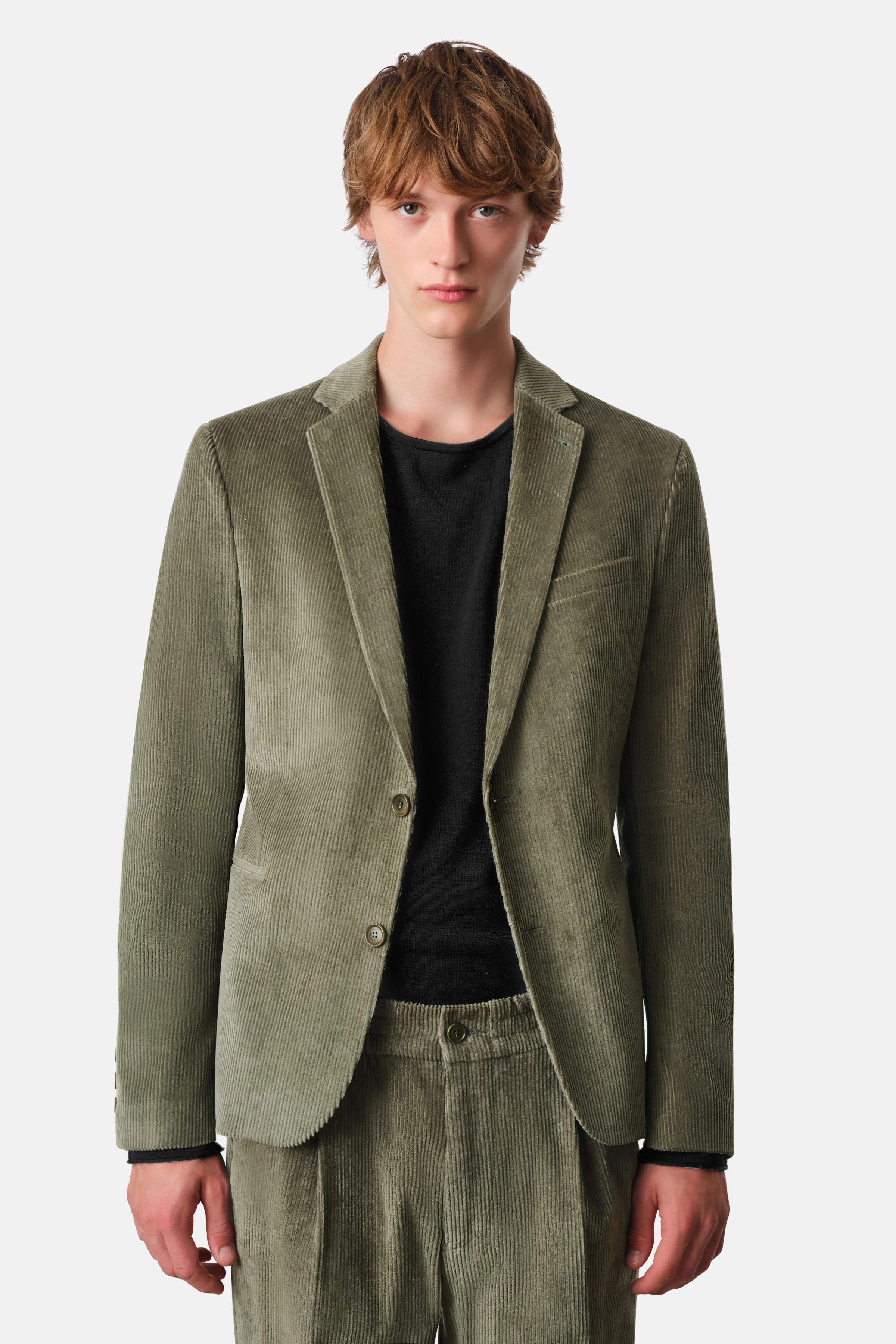 Men tailored blazer HORLEY in green from DRYKORN