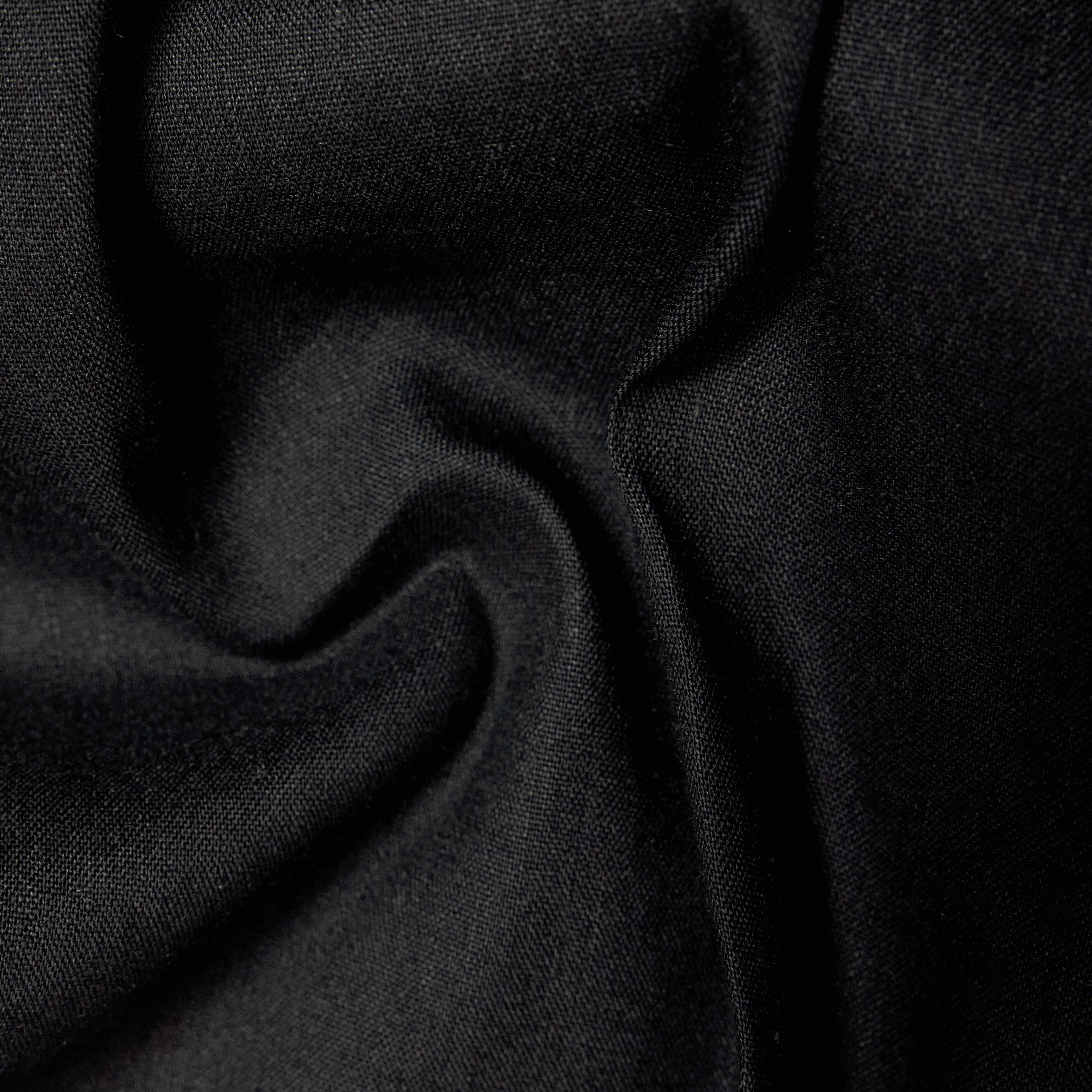 CHASY - Pantalon casual à pinces en lin mélangé - men - noir - Materialbild (B2C)