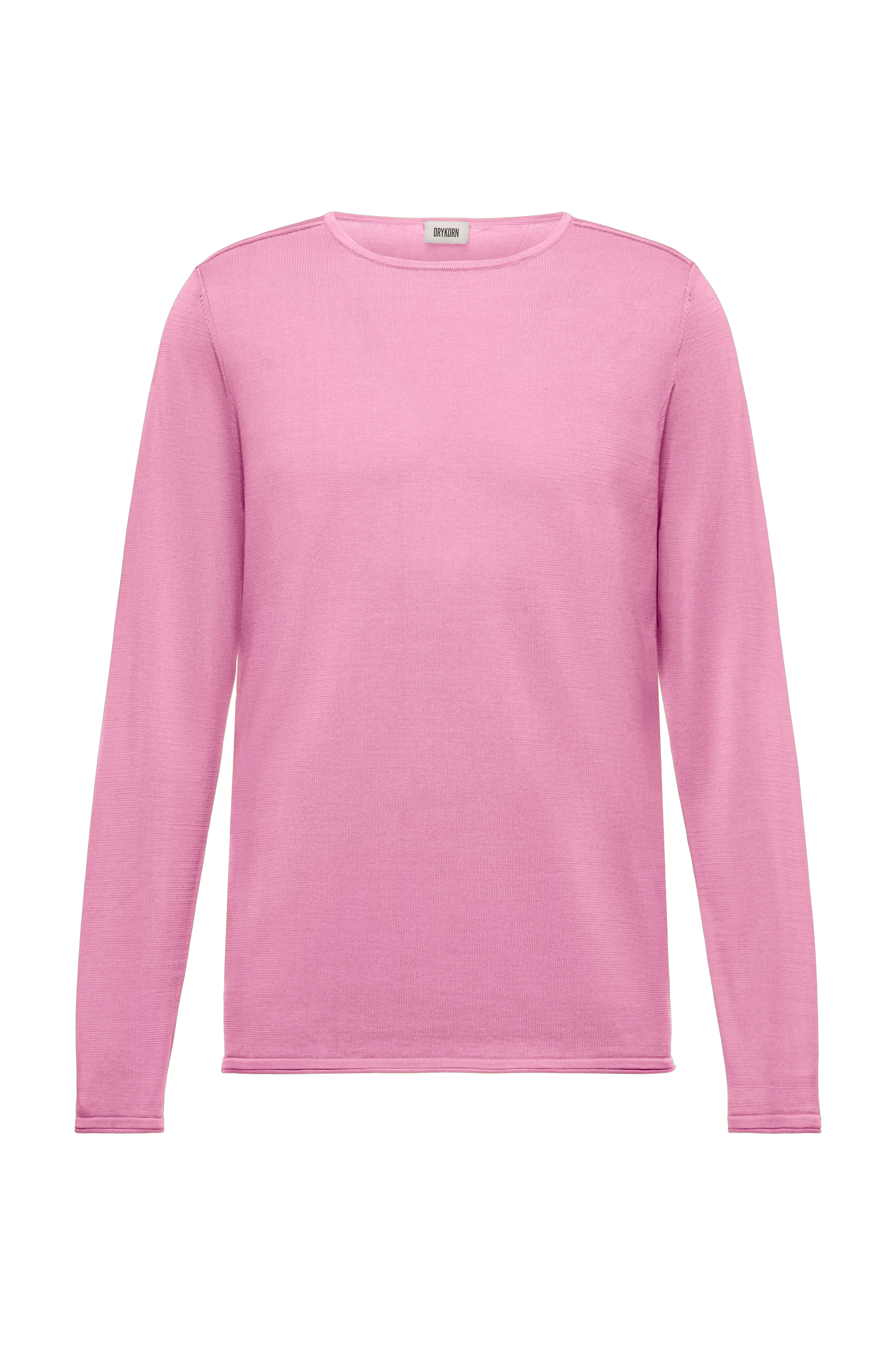 RIKONO - Strickpullover in cleaner Baumwolle - Herren - rosa - Freisteller Frontansicht