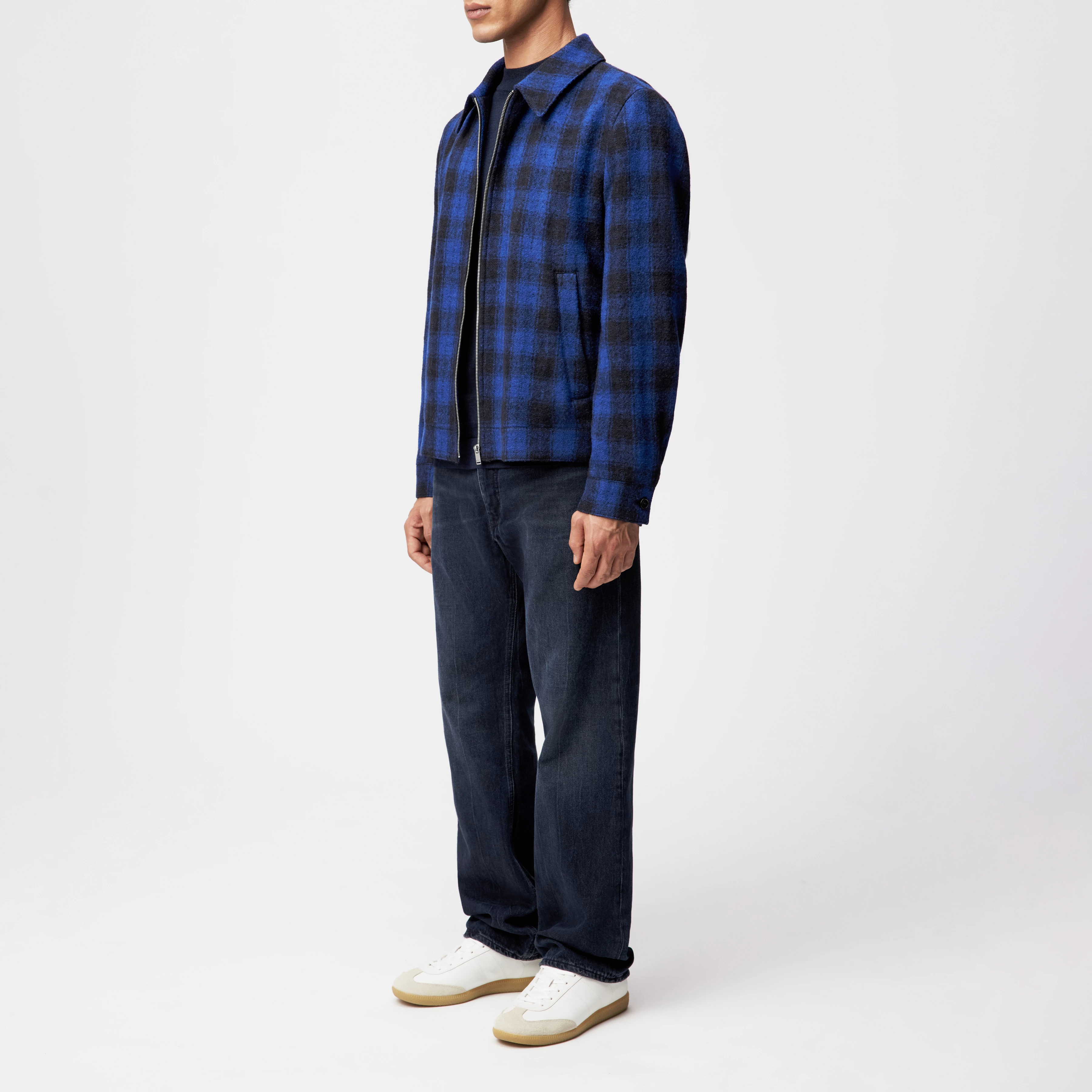 RIKKA_2 - Jacke in Schurwolle - Herren - blau - Seitenansicht