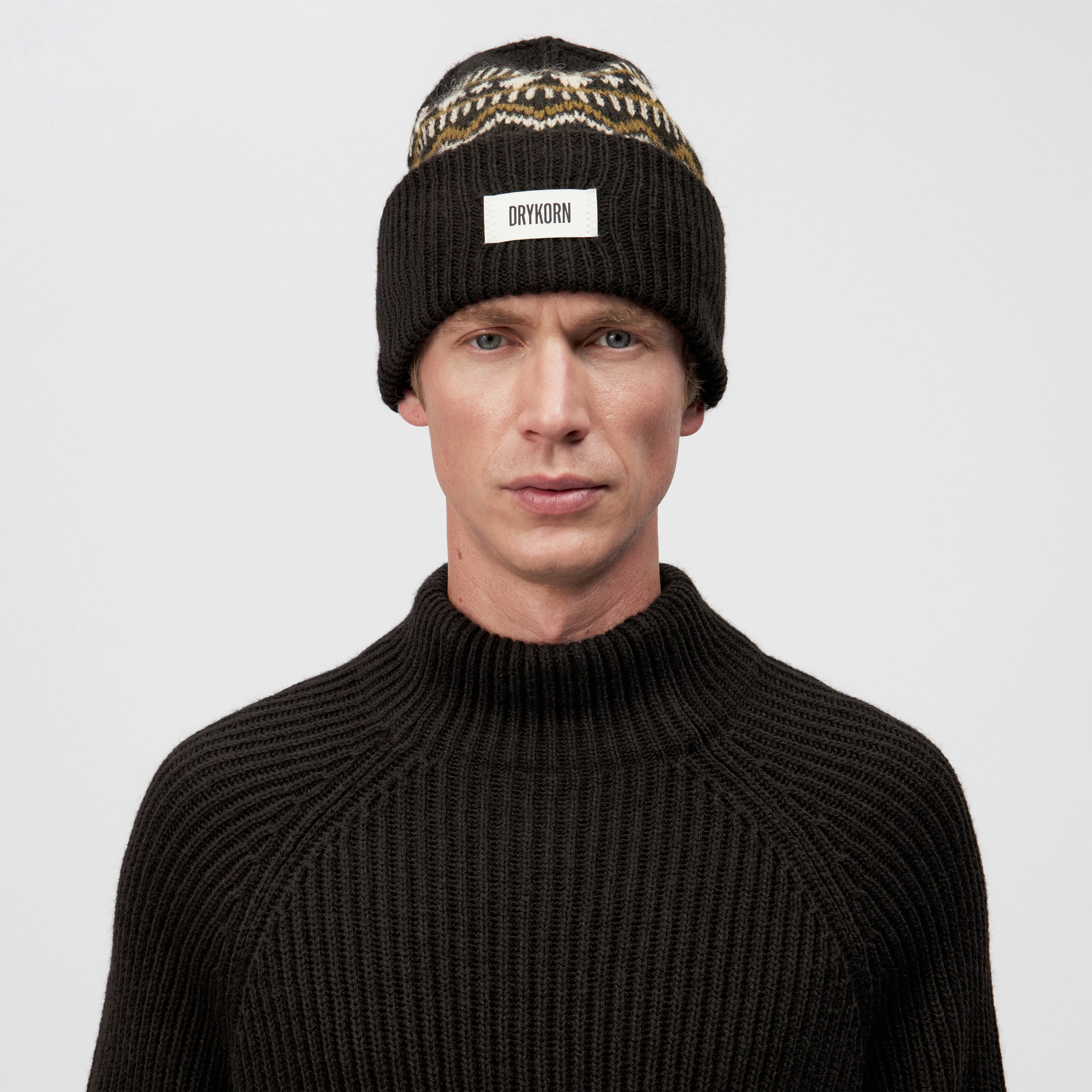 LOAH - Beanie in alpaca wool blend - unisex - brown - Rückansicht