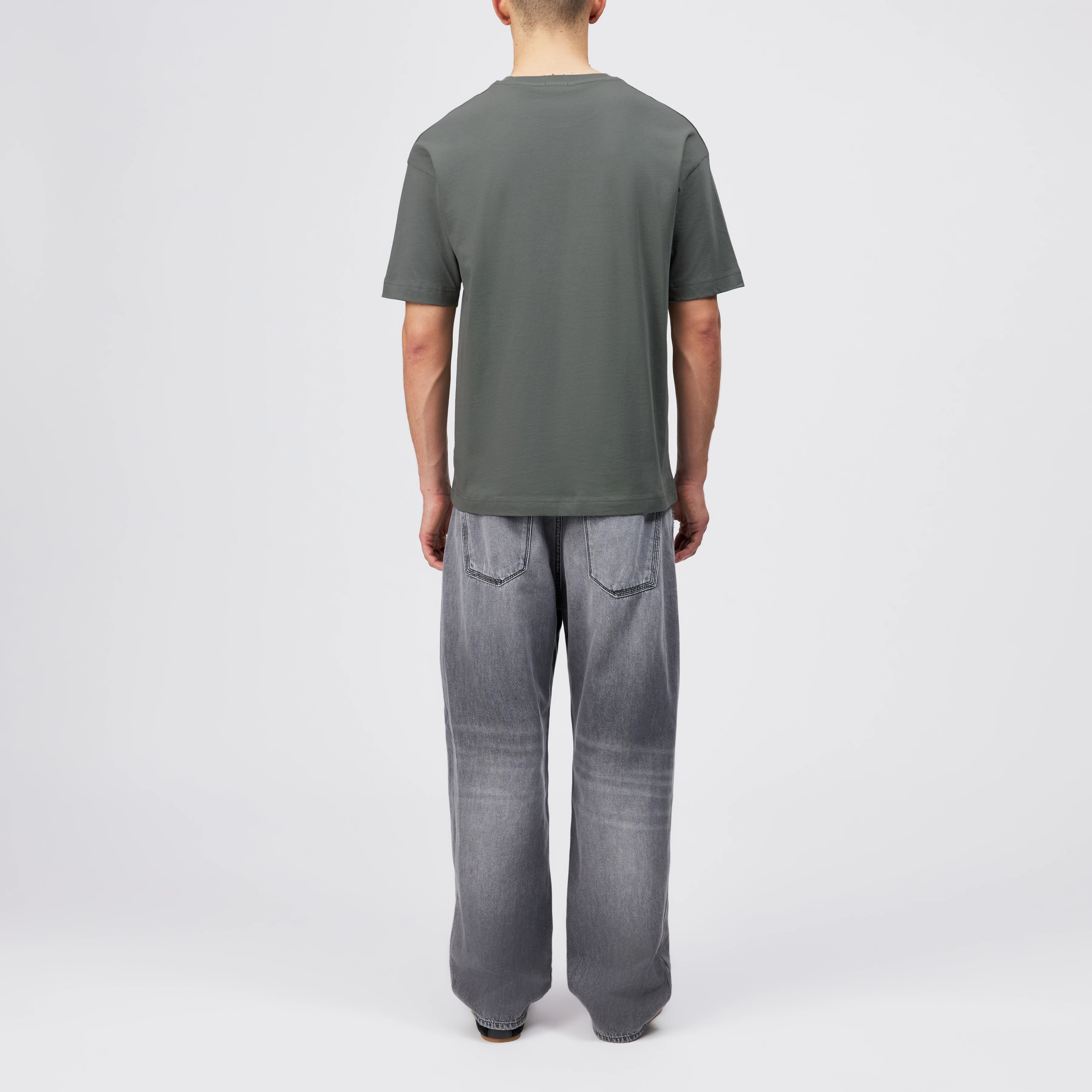 KAYRO - T-Shirt in Baumwolle - Herren - grün - Rückansicht