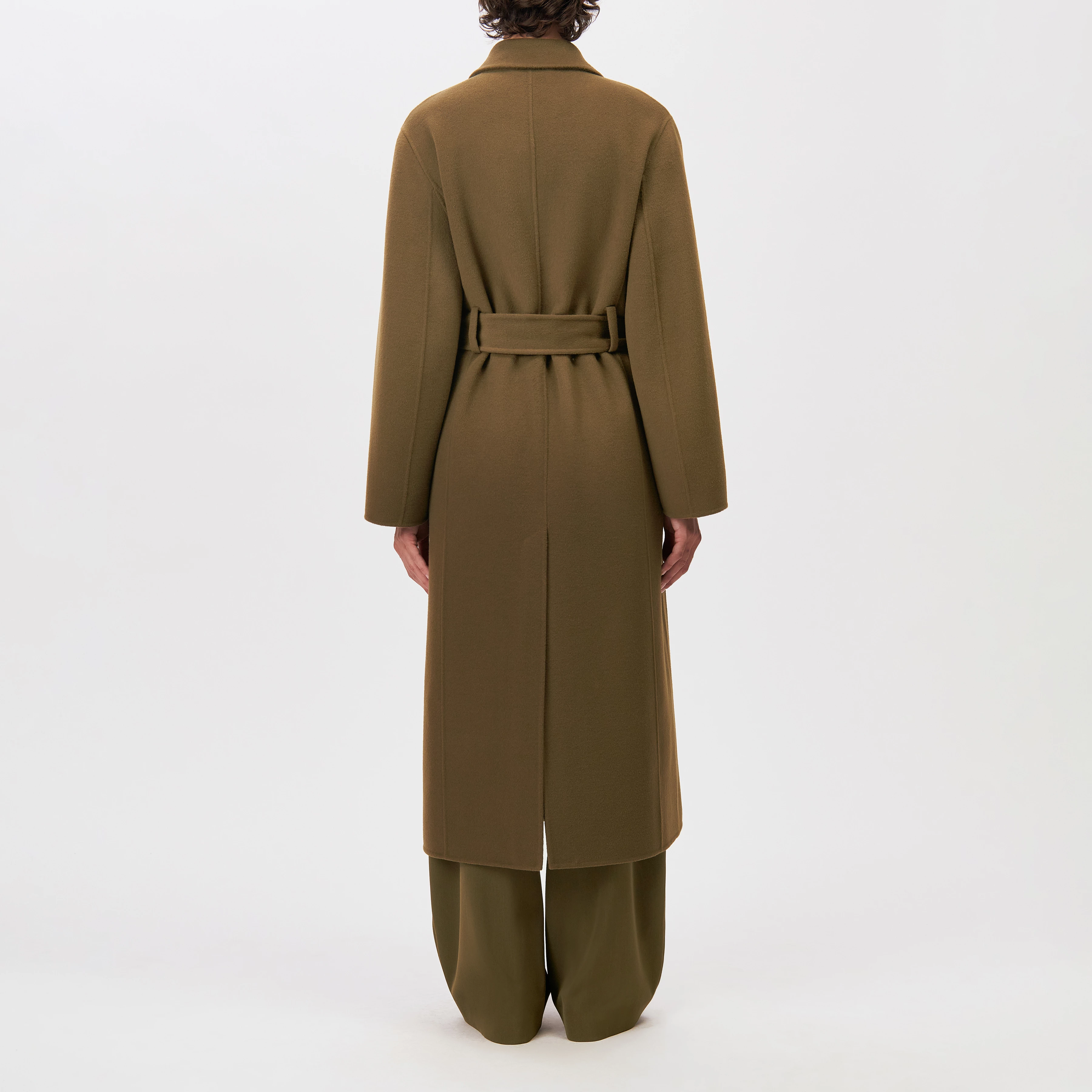 UPAVON - Relaxed fit belted coat - women - green - Rückansicht