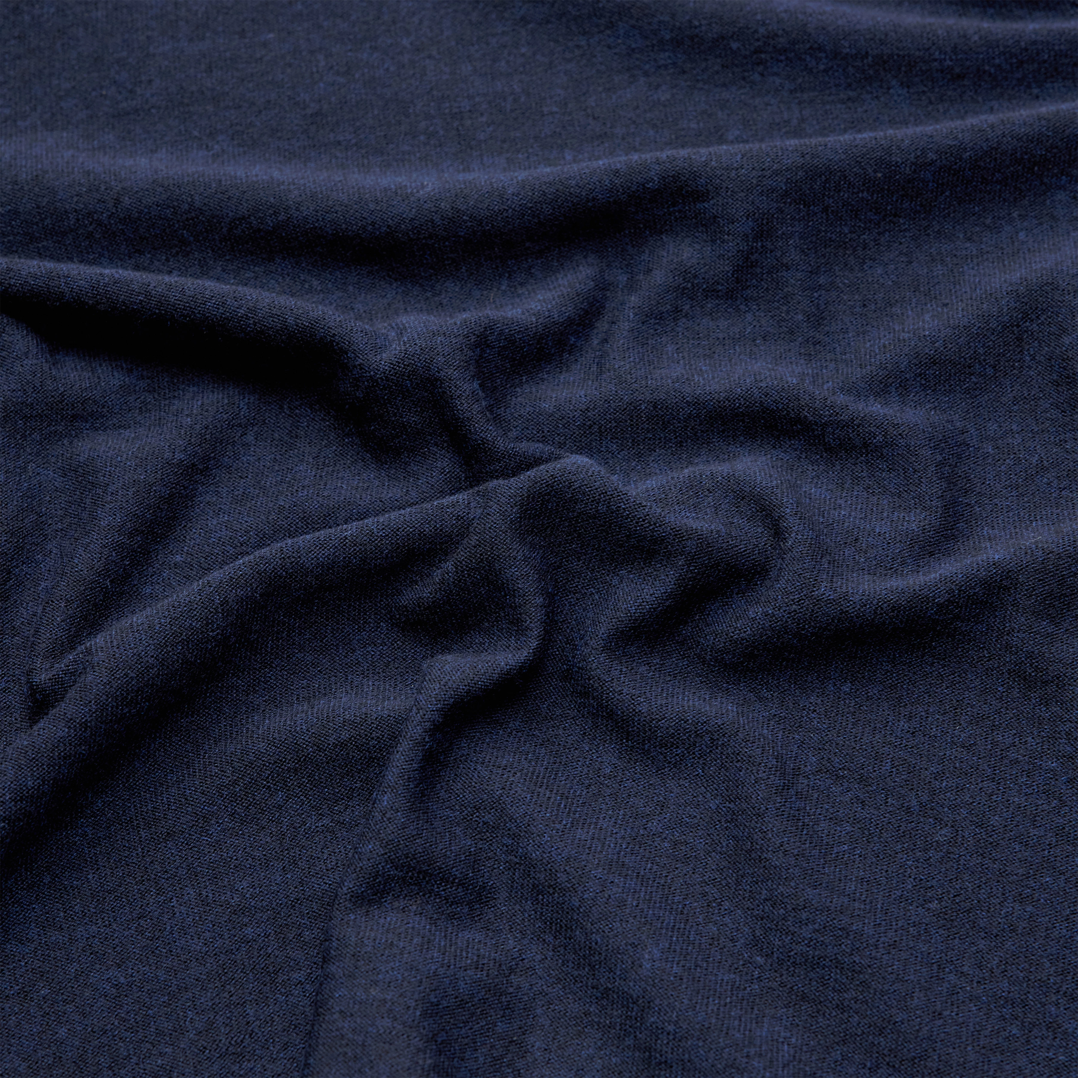 WATSON - Strickpullover mit Turtle in 100% Merinowolle - Herren - blau - Materialbild (B2C)