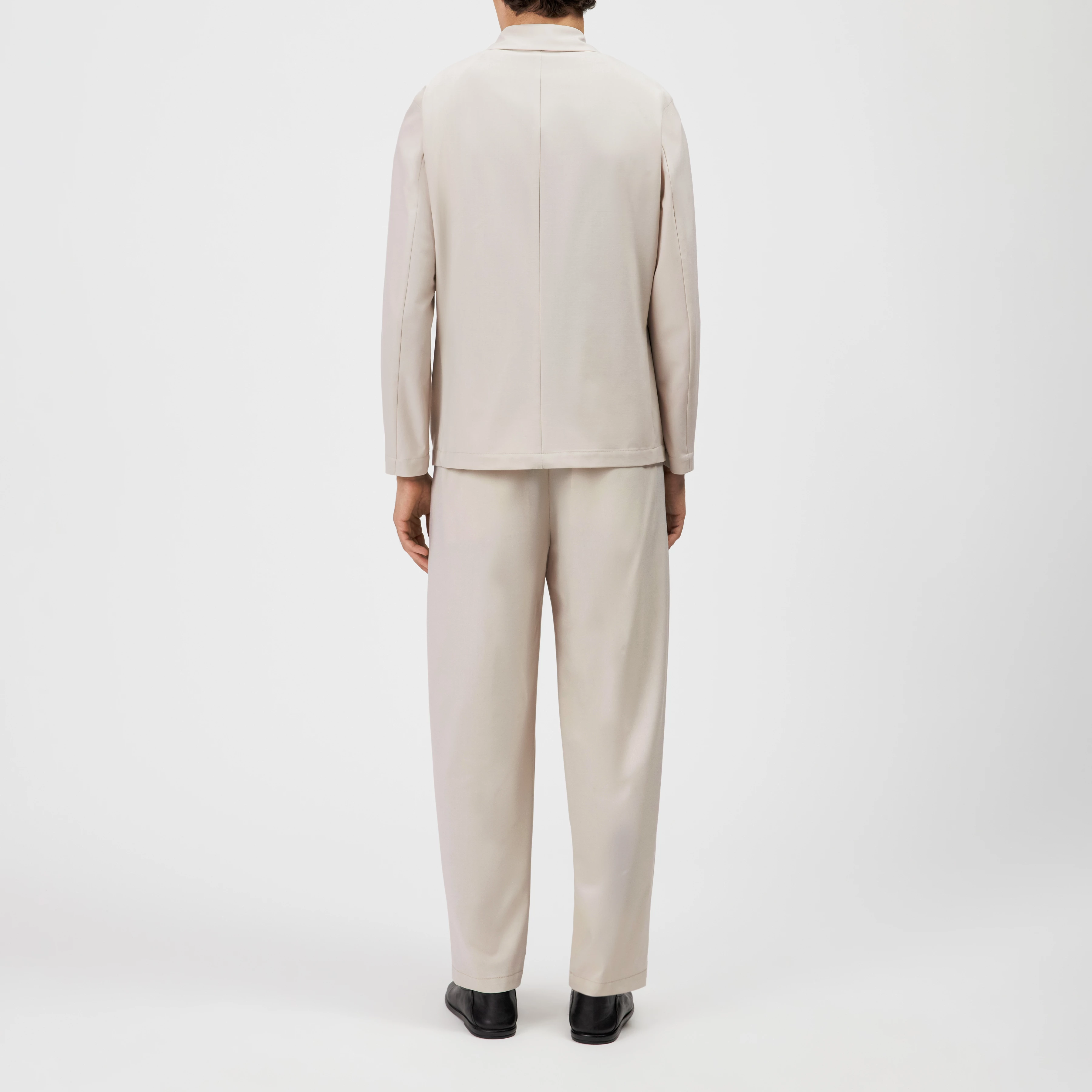 MALIGO - Veste croisée en mélange de laine - men - beige - Rückansicht