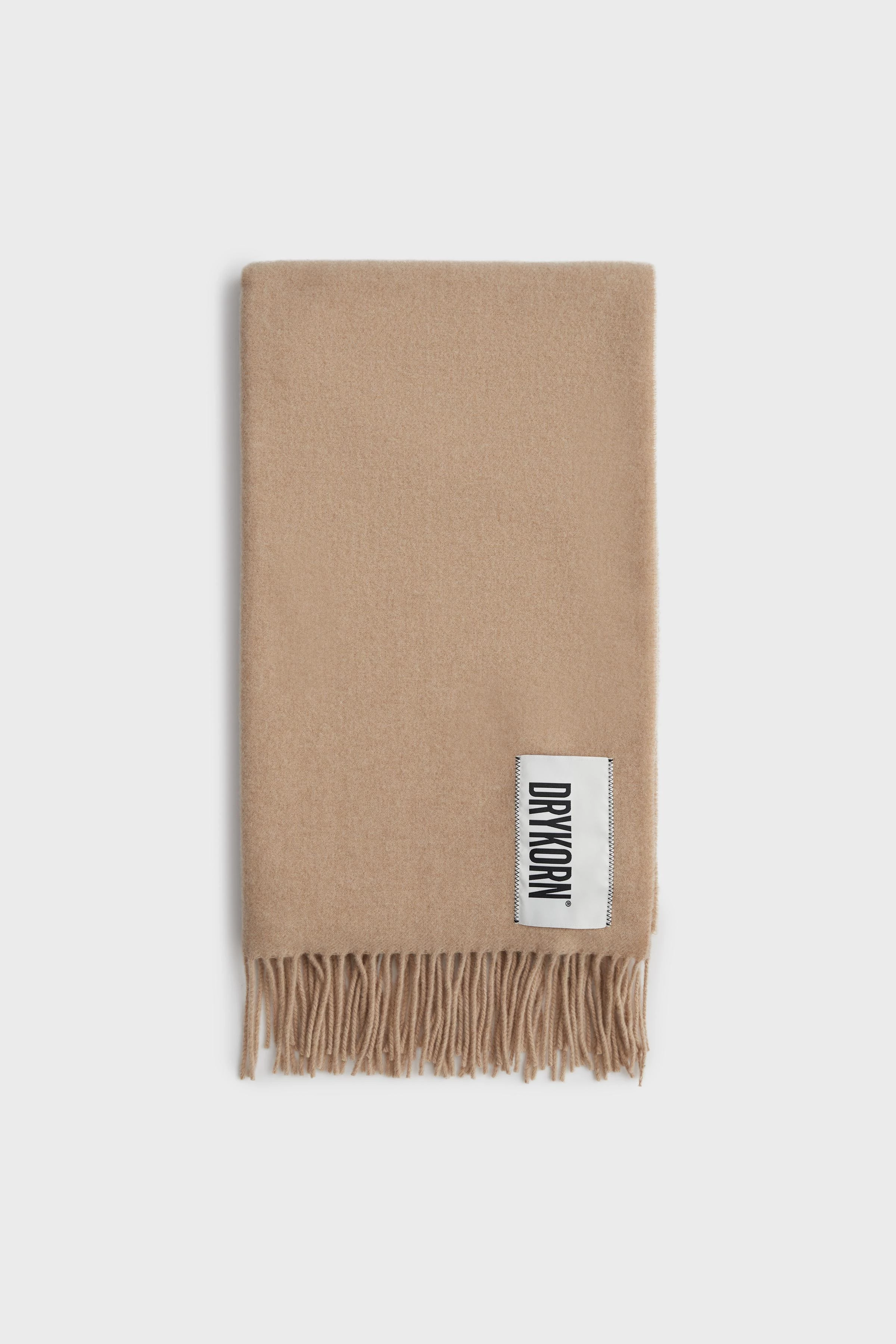 GAZE - scarf in pure wool - unisex - brown - Freisteller Frontansicht