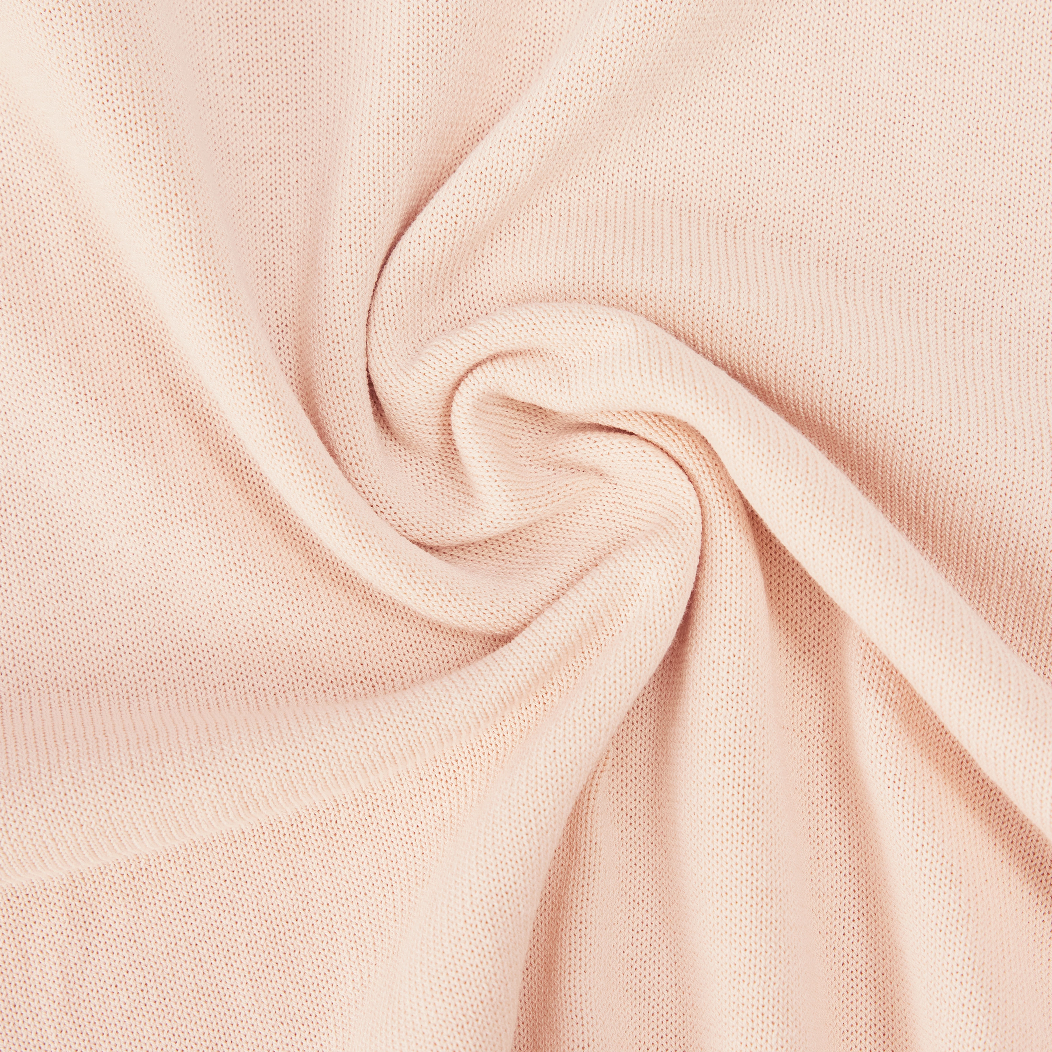 DILARY - Casual gebreid T-shirt in crêpe katoen - dames - oranje - Materialbild (B2C)