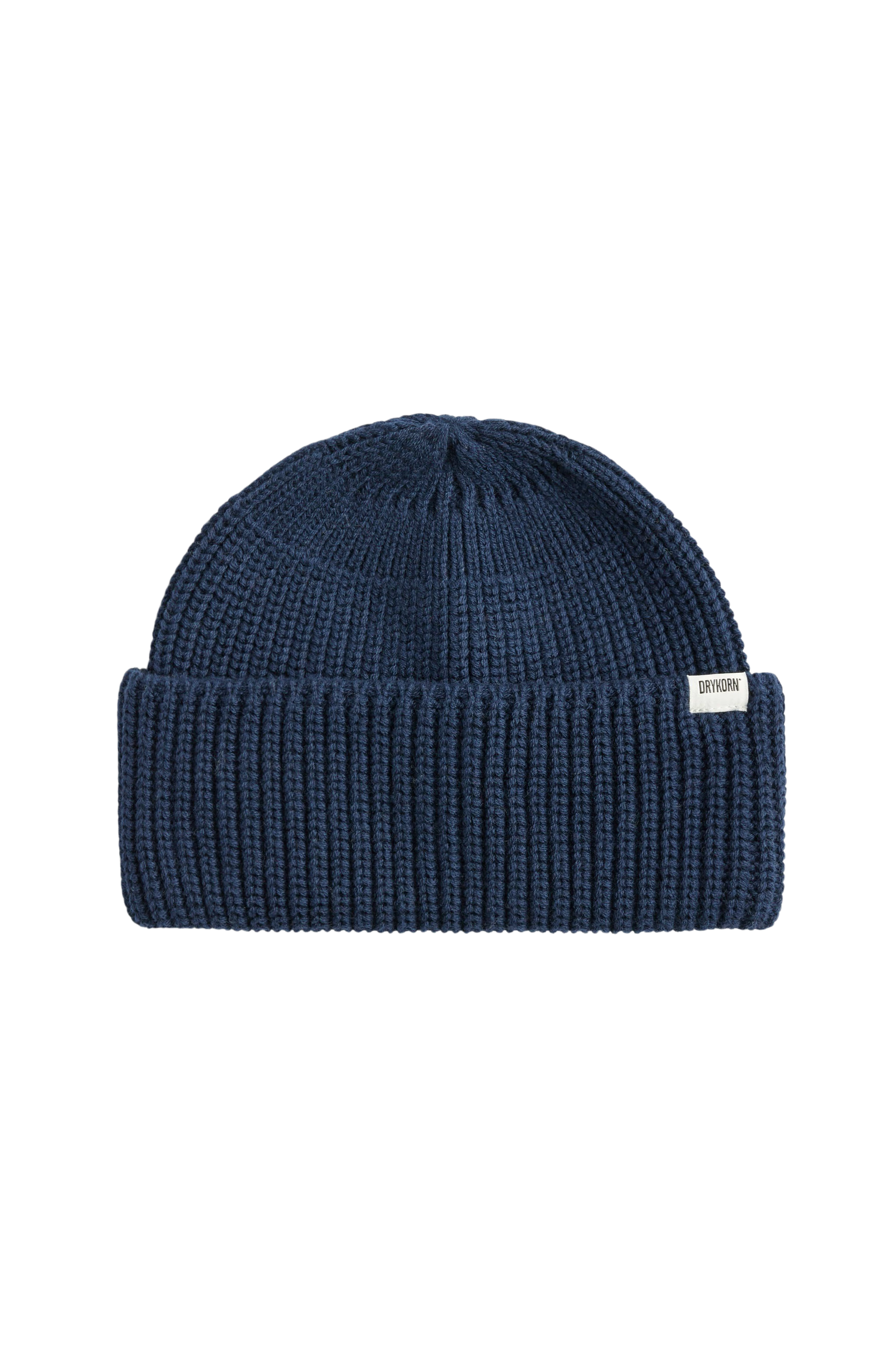 RIMANO - Beanie in cotton blend - unisex - blue - Freisteller Frontansicht