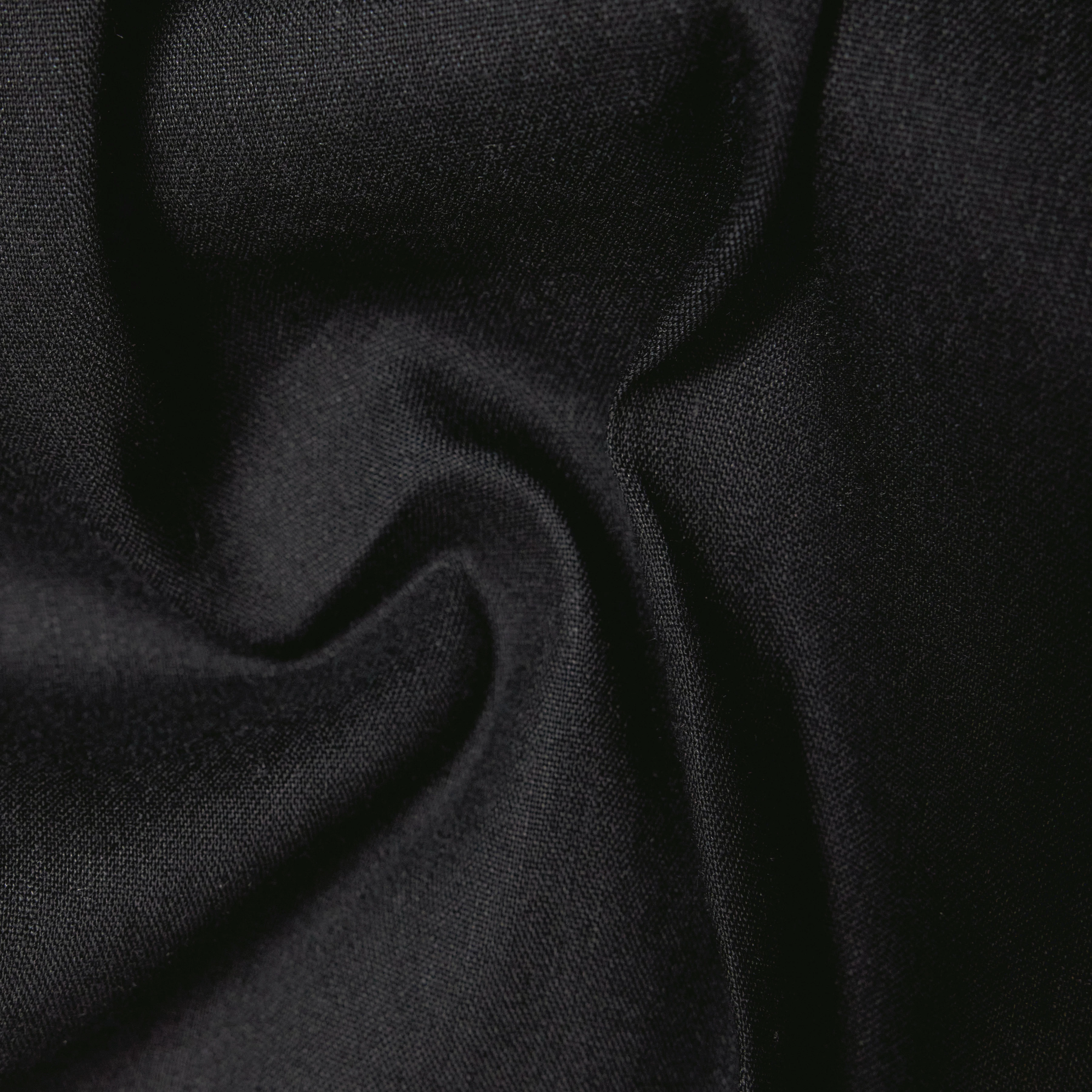 DEGER - Joggingbukser med snøre i hørmix - men - sort - Materialbild (B2C)