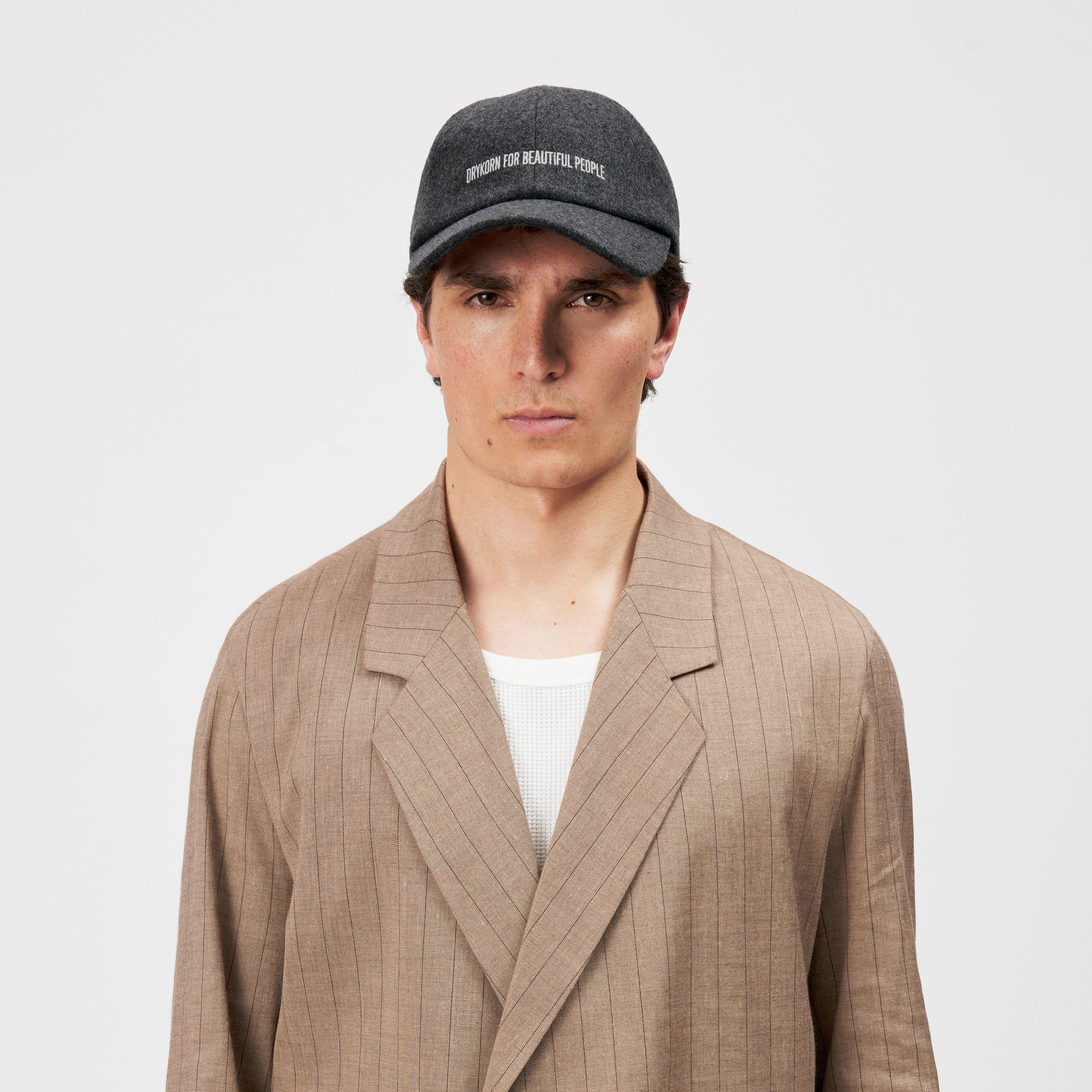 JESPER - Cap in Woll-Mix - Unisex - grau - Rückansicht