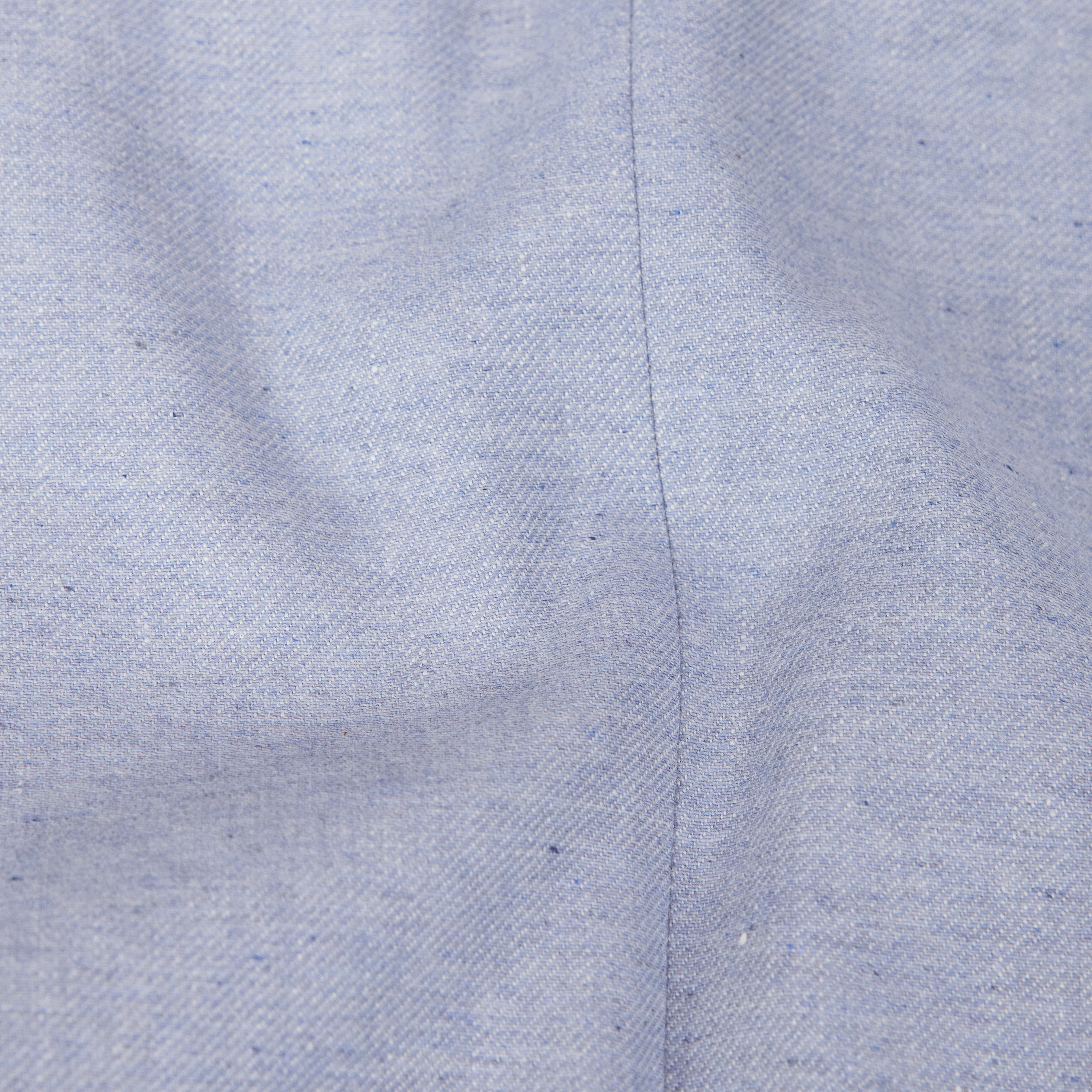 GLENDALE - Boyfriend-blazer in linnen-mix keper. - dames - blauw - Materialbild (B2C)