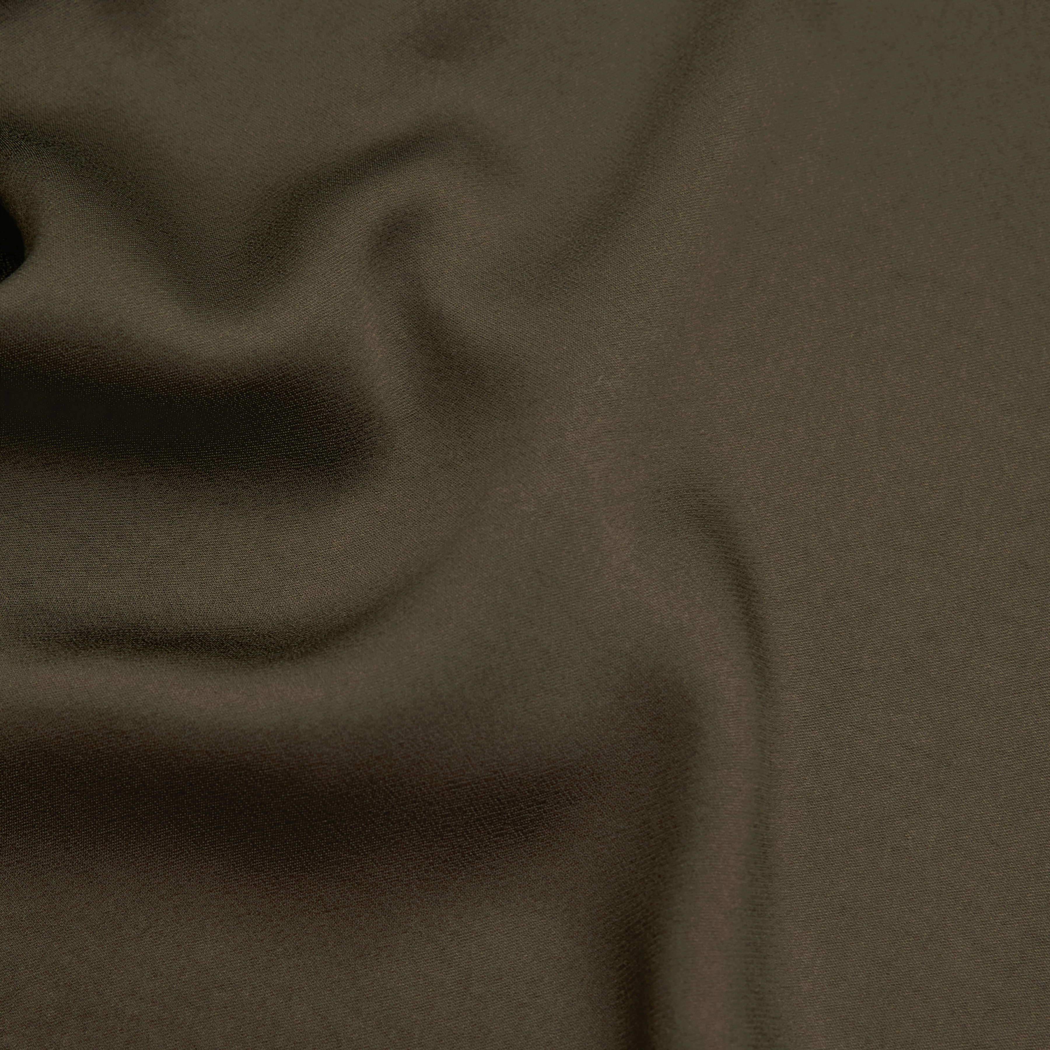 ALARIA_1 - Shirt blouse with stand-up collar in satin - women - green - Materialbild (B2C)