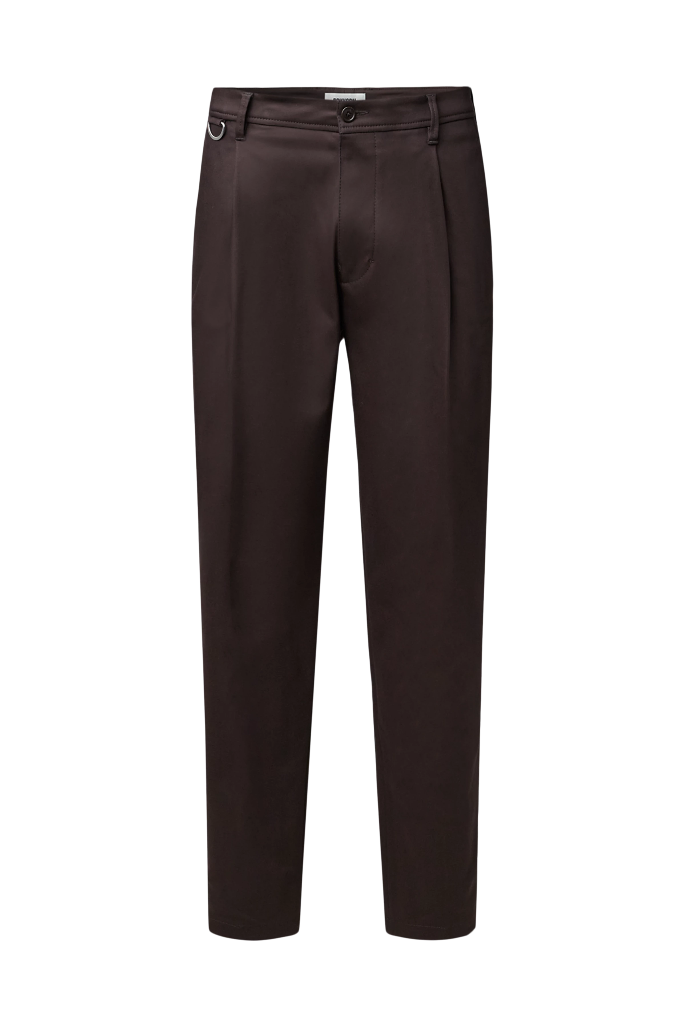 DEVYN - Hose mit D-Ring Detail in Technostretch-Satin - Herren - braun - Freisteller Frontansicht