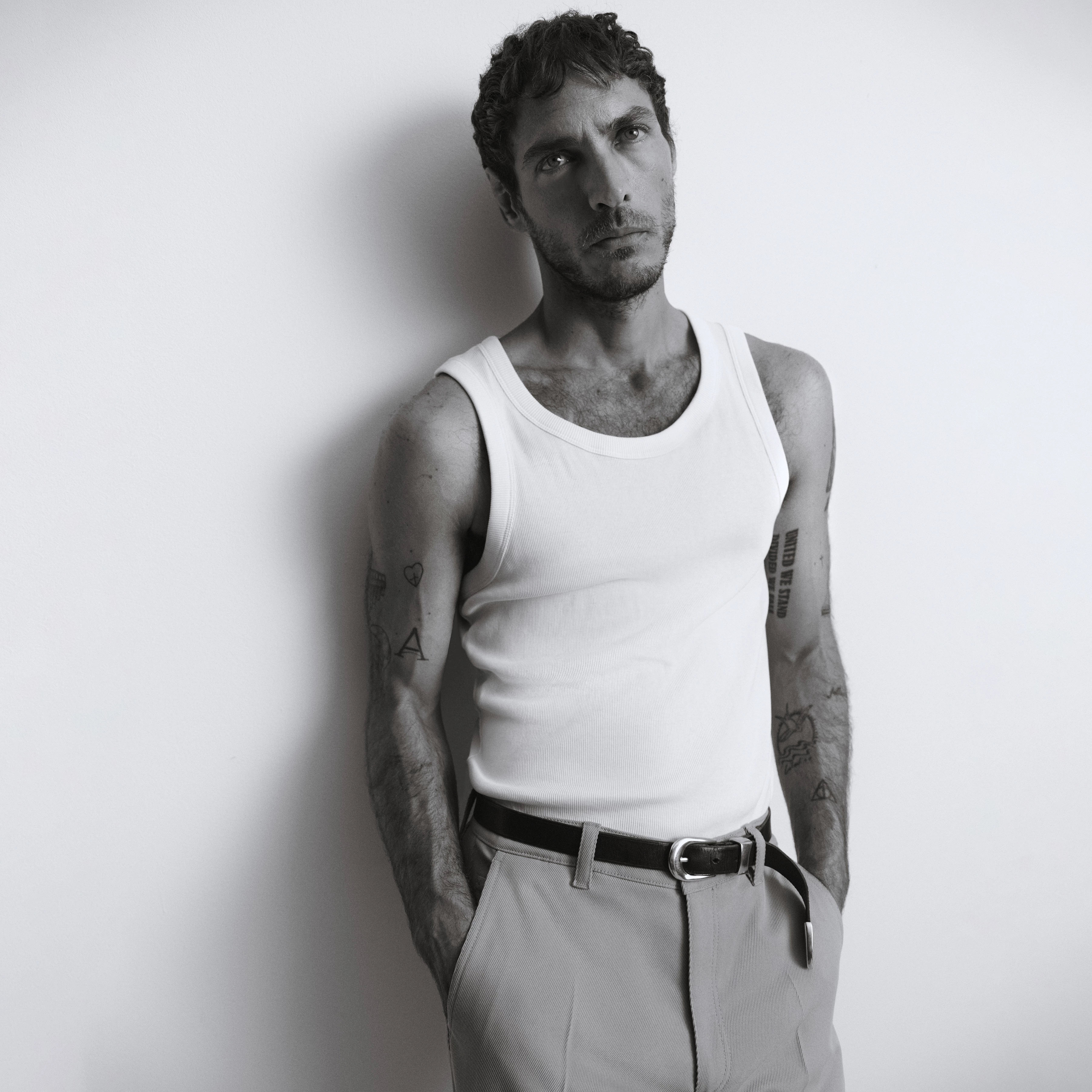 NATHAN - Bodyfitted Ripp-Tanktop in Baumwolle - Herren - weiß