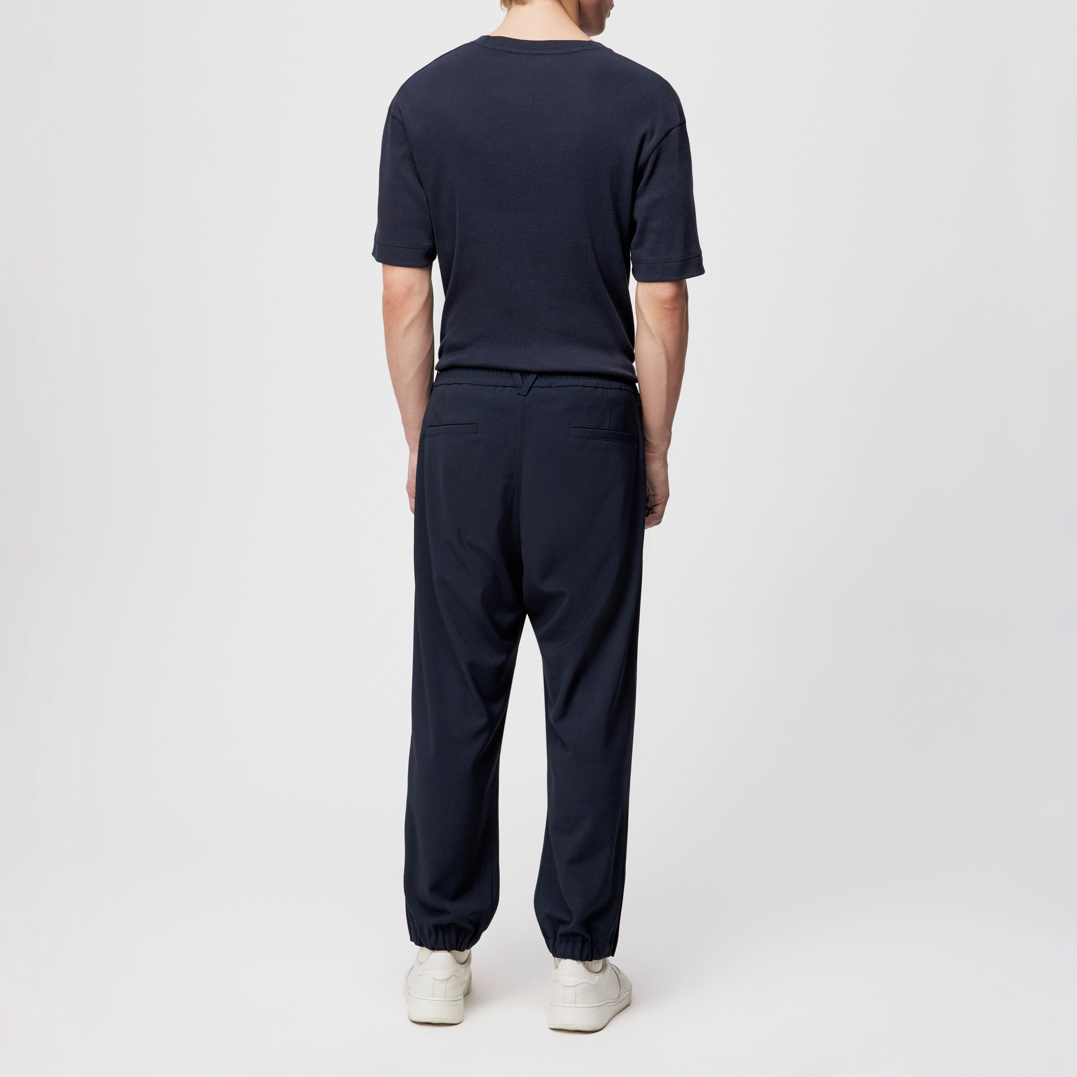 LIROG - Utility Pants in Gabardine - Herren - blau - Rückansicht