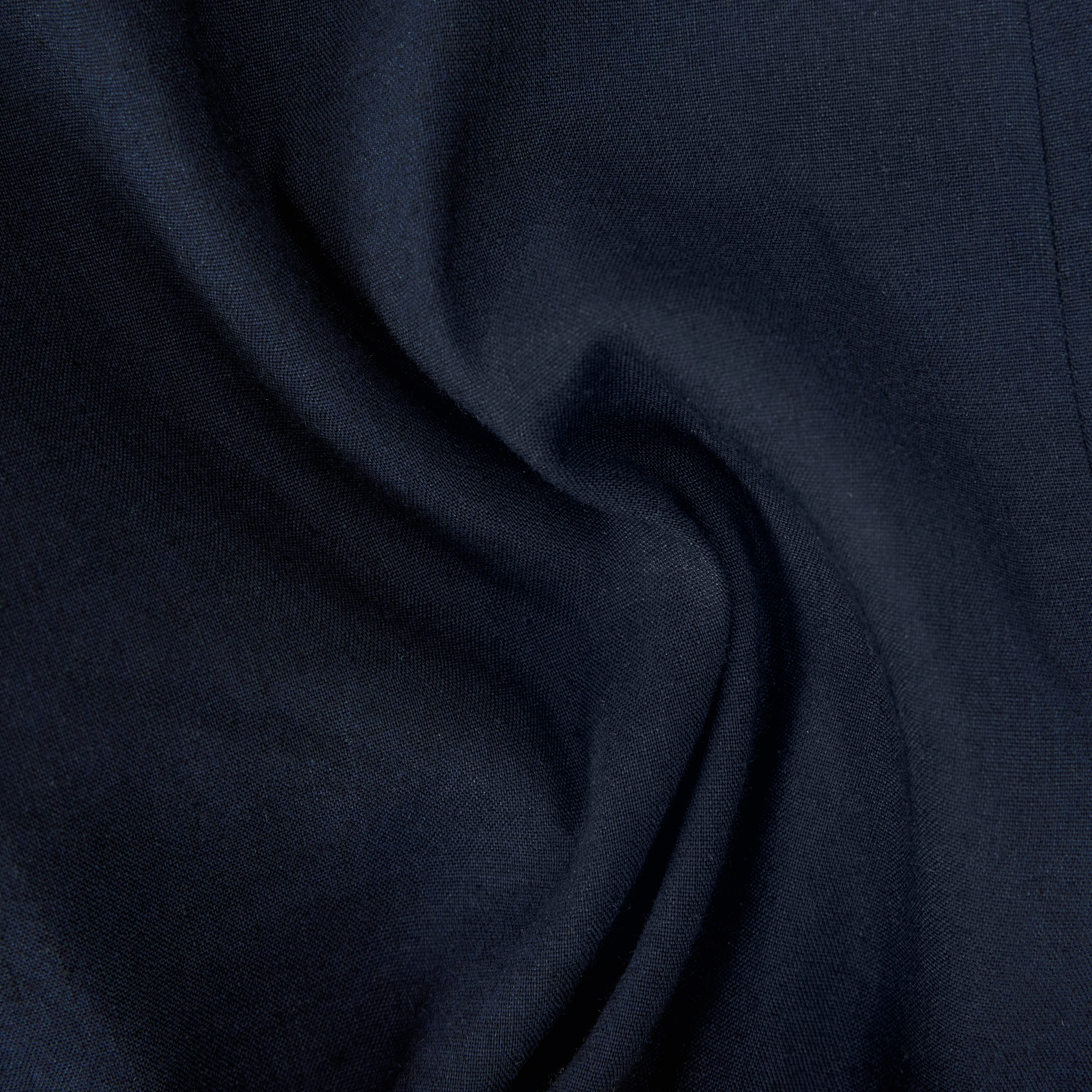 FAE_0 - Pantalon à jambe barrel en lin mélangé - women - bleu - Materialbild (B2C)