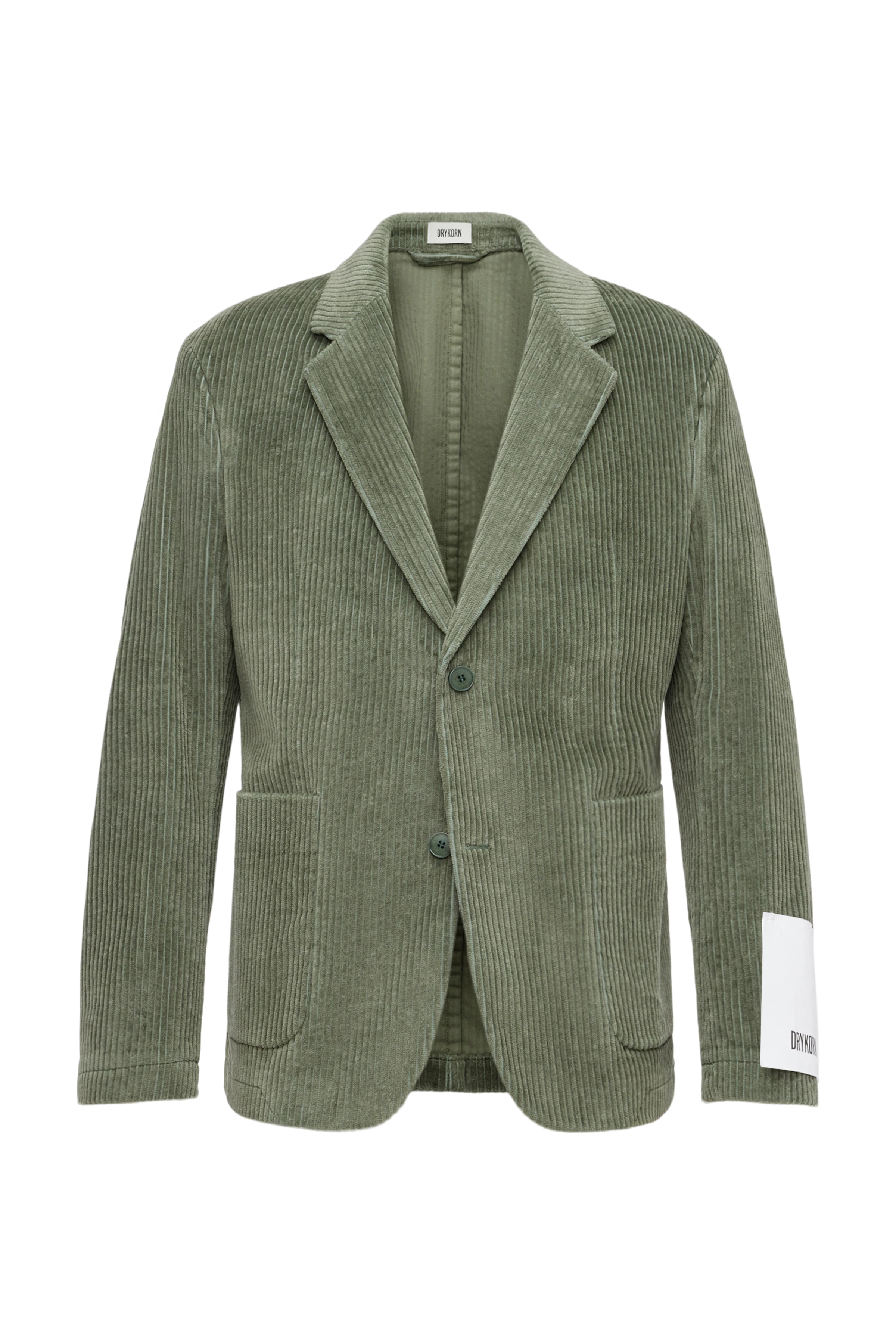 MARLS - Einreihiges Sakko in Baumwoll-Breitcord - Herren - grün - Freisteller Frontansicht
