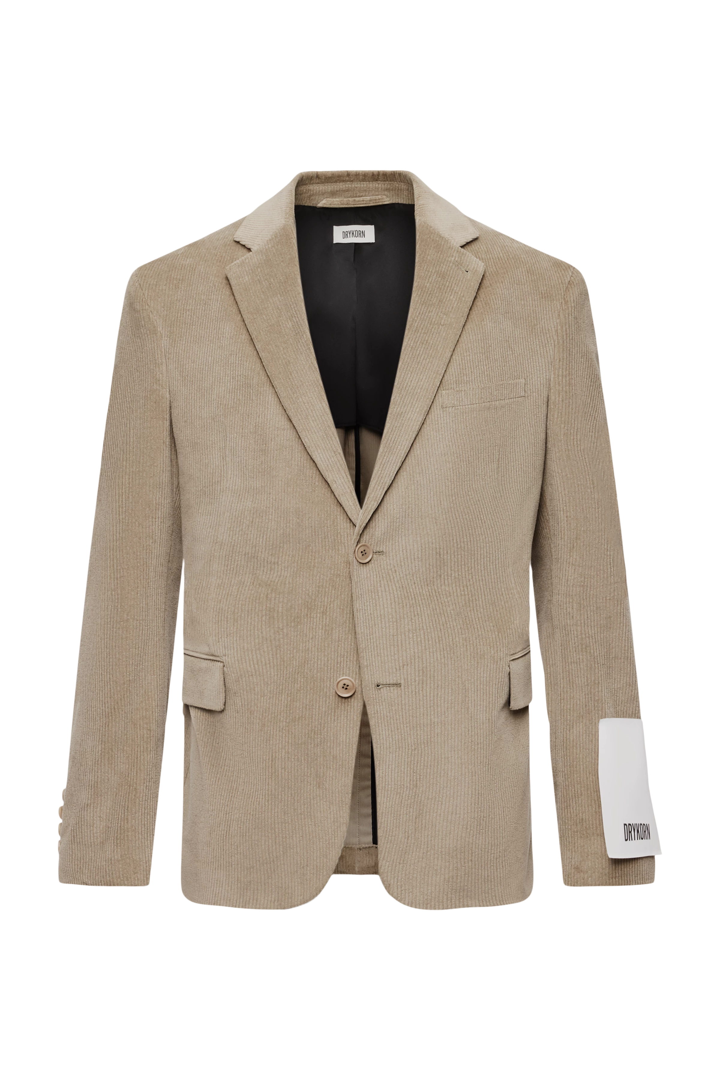 YAMES - Einreihiges Sakko in Baumwoll-Cord - Herren - braun - Freisteller Frontansicht