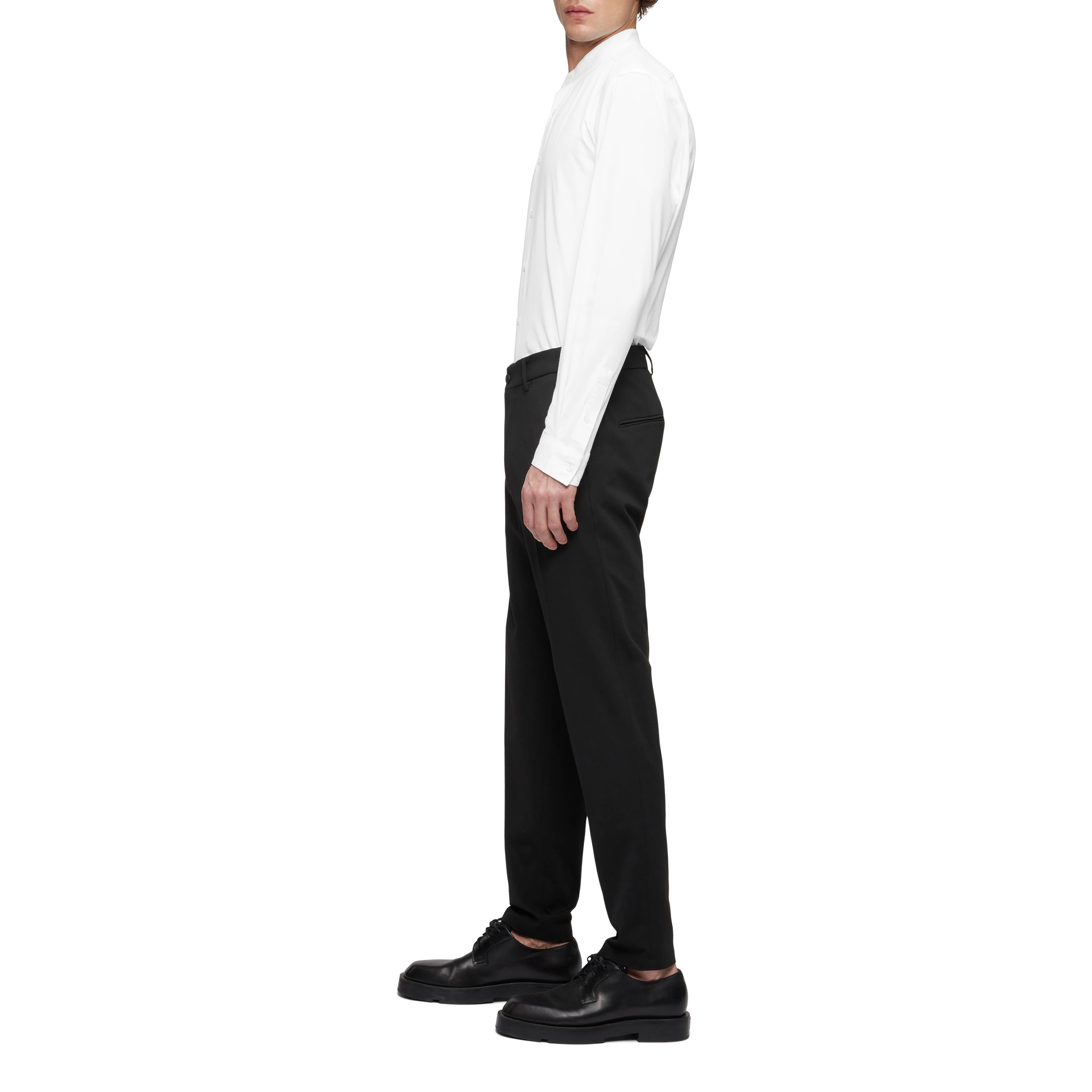 TIO - Slim fit overhemd van elastisch katoen - heren - wit - Seitenansicht