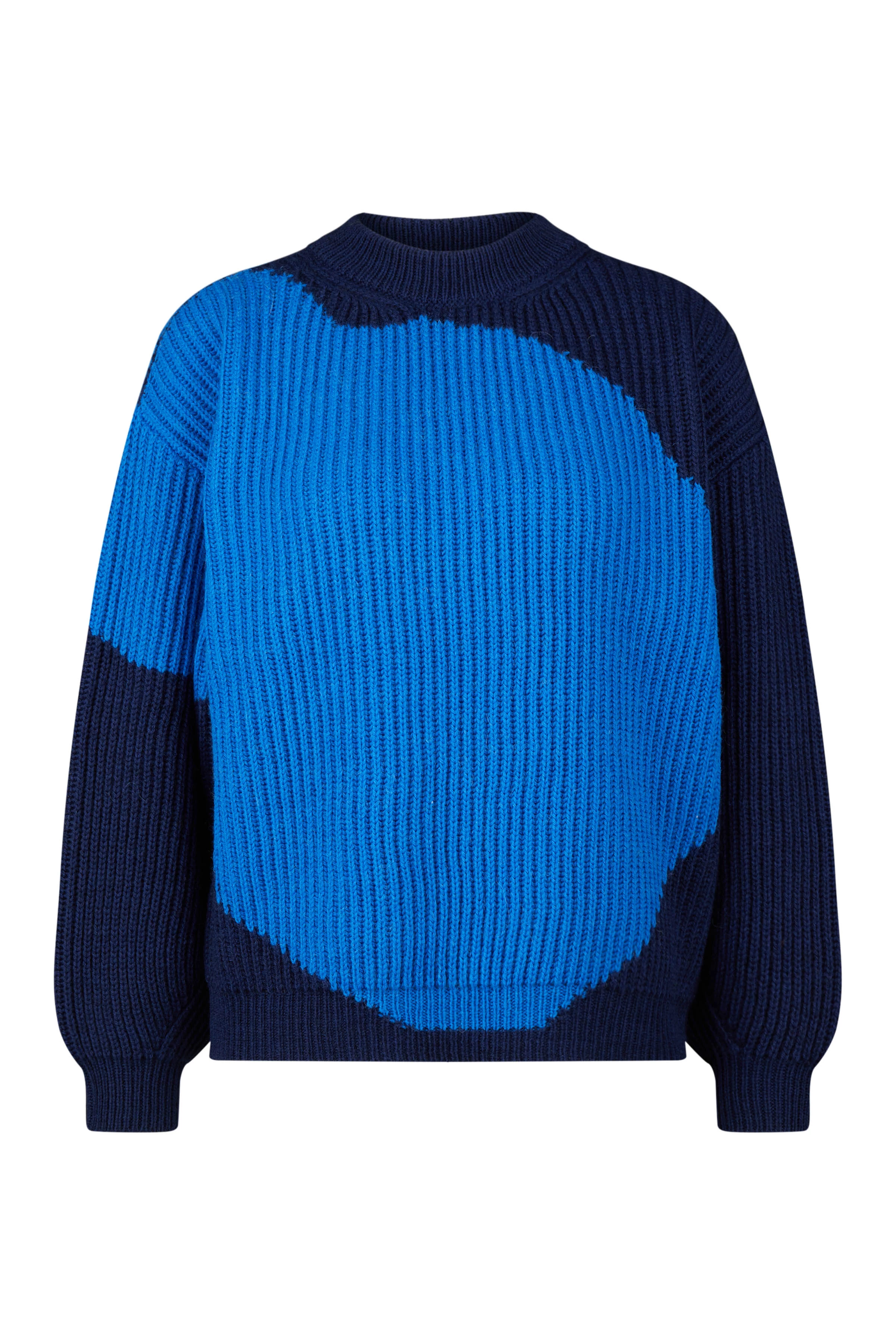 RAMEA - jacquard - women - blue - Freisteller Frontansicht