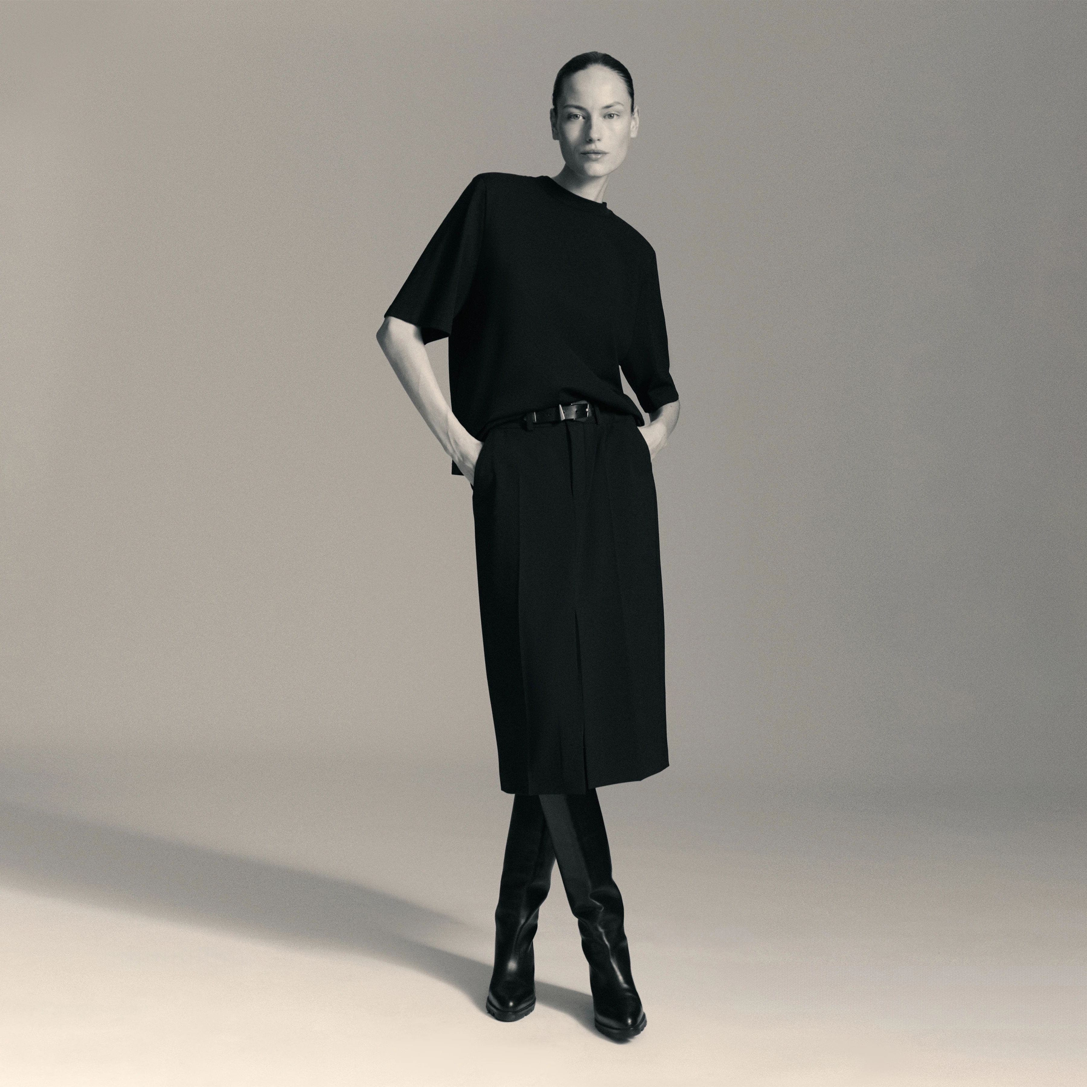 TADURA - T-shirt in lyocell blend - women - Natural Aluminium