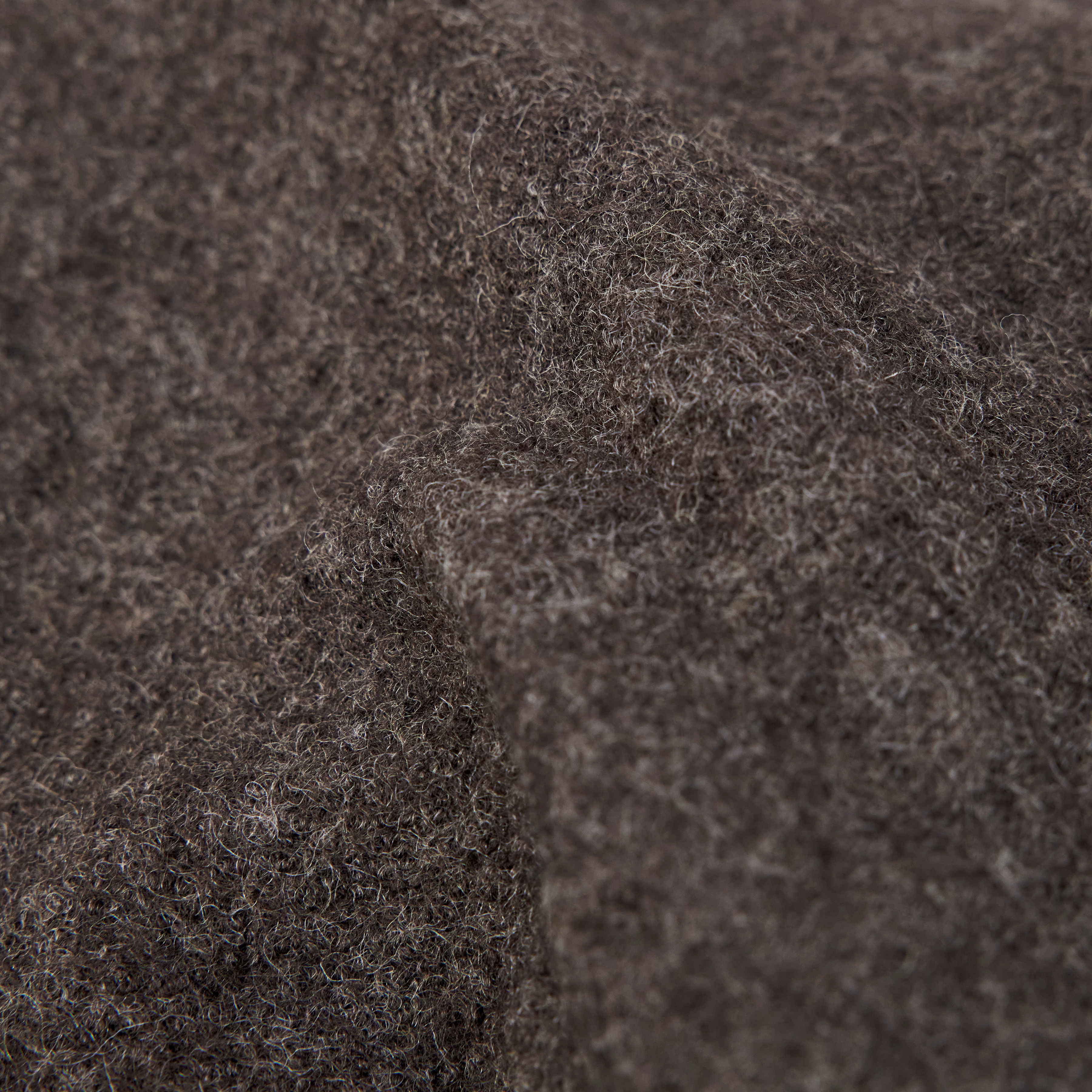 NAUKANO - Wool coat with hood - men - brown - Materialbild (B2C)