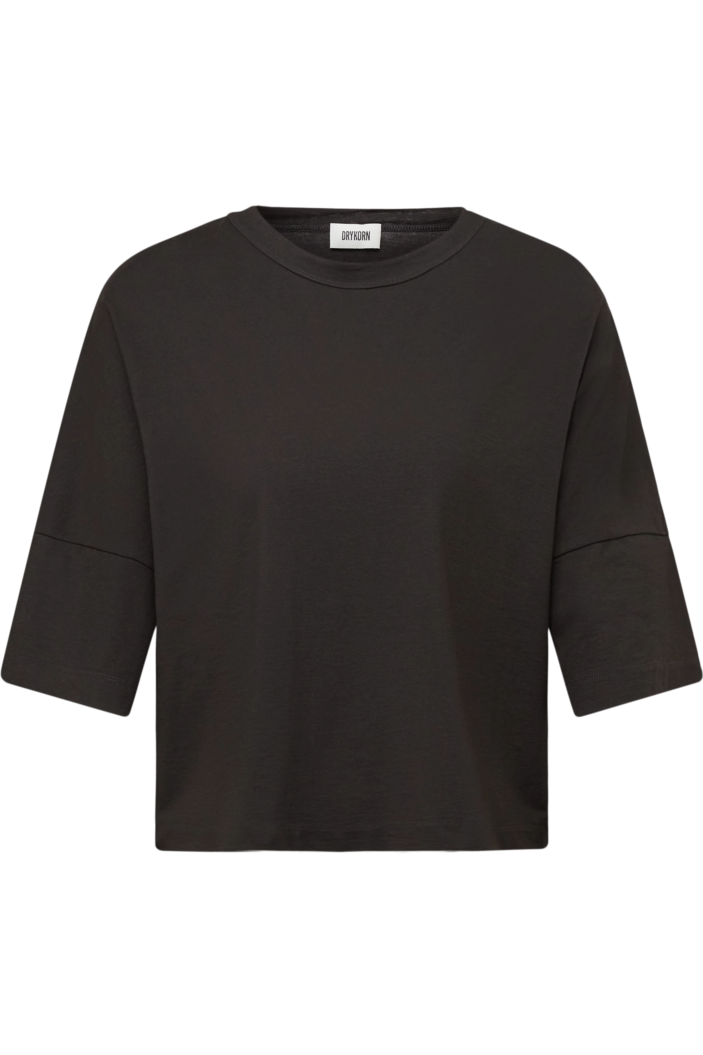 KUSIA - Casual cotton crepe T-shirt - women - brown - Freisteller Frontansicht