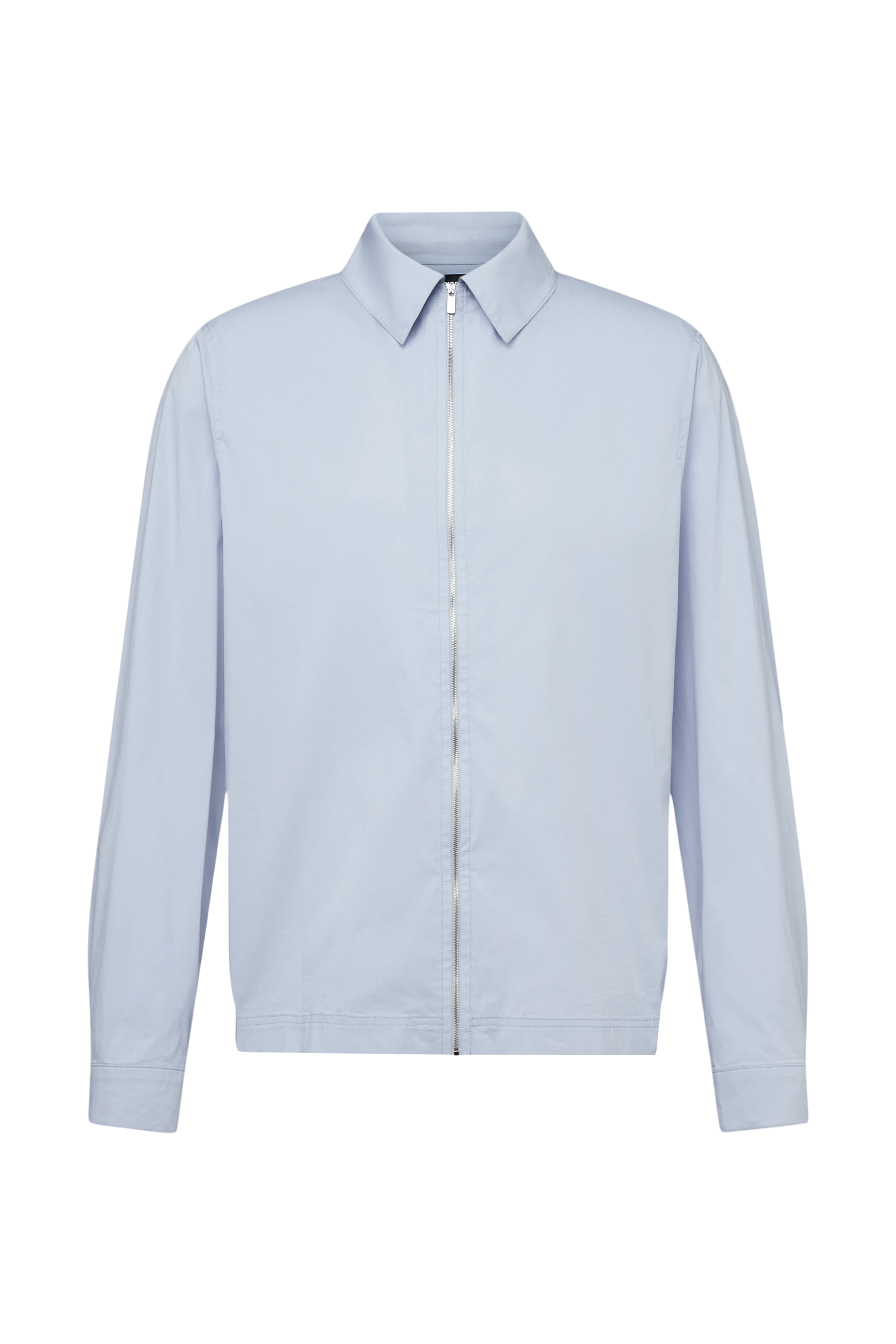 MACTO_Z - Regular Fit Hemd mit Zipper im Baumwolle-Mix - Herren - blau - Freisteller Frontansicht