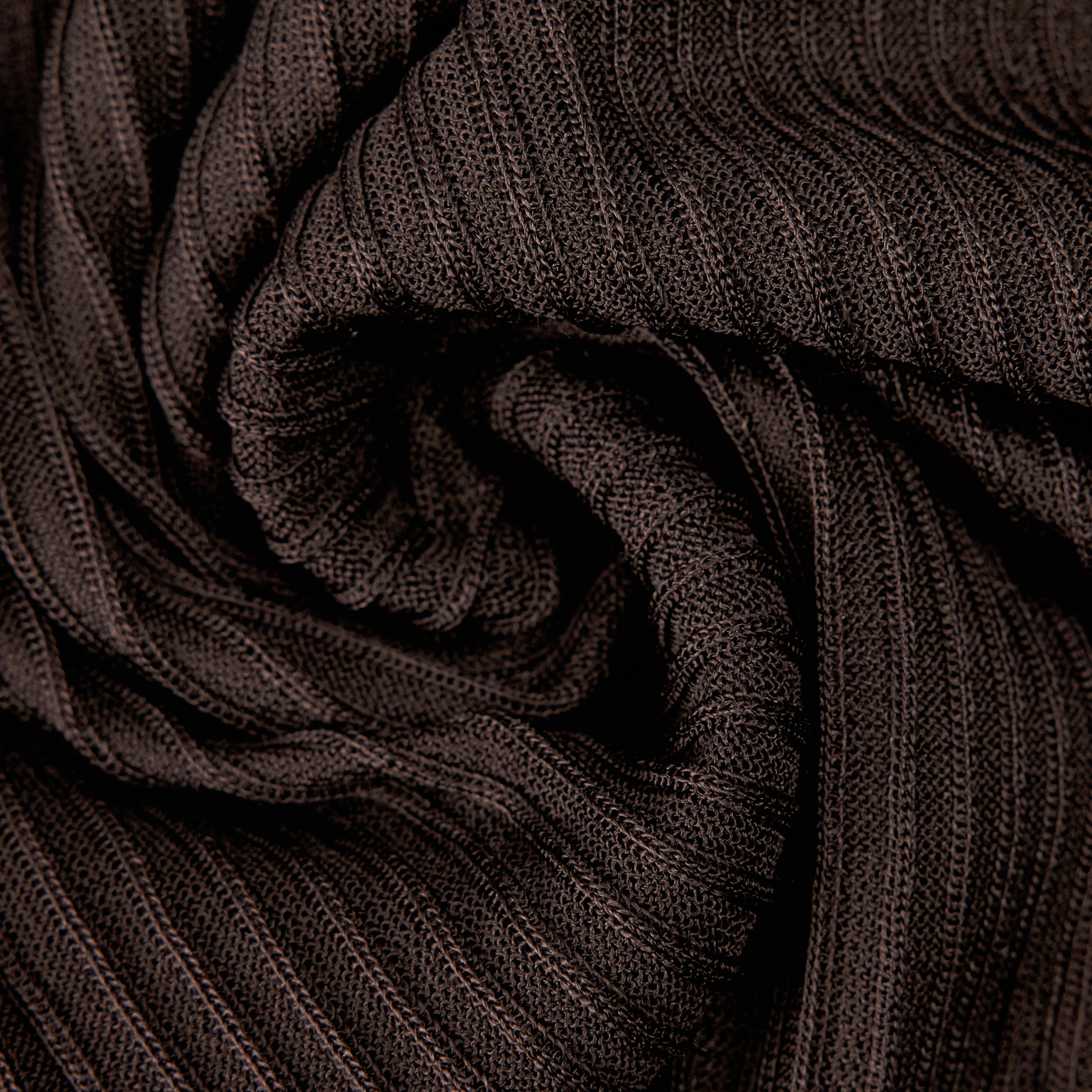 ARHANYA - Cardigan ajusté en maille, pur acétate - women - marron - Materialbild (B2C)