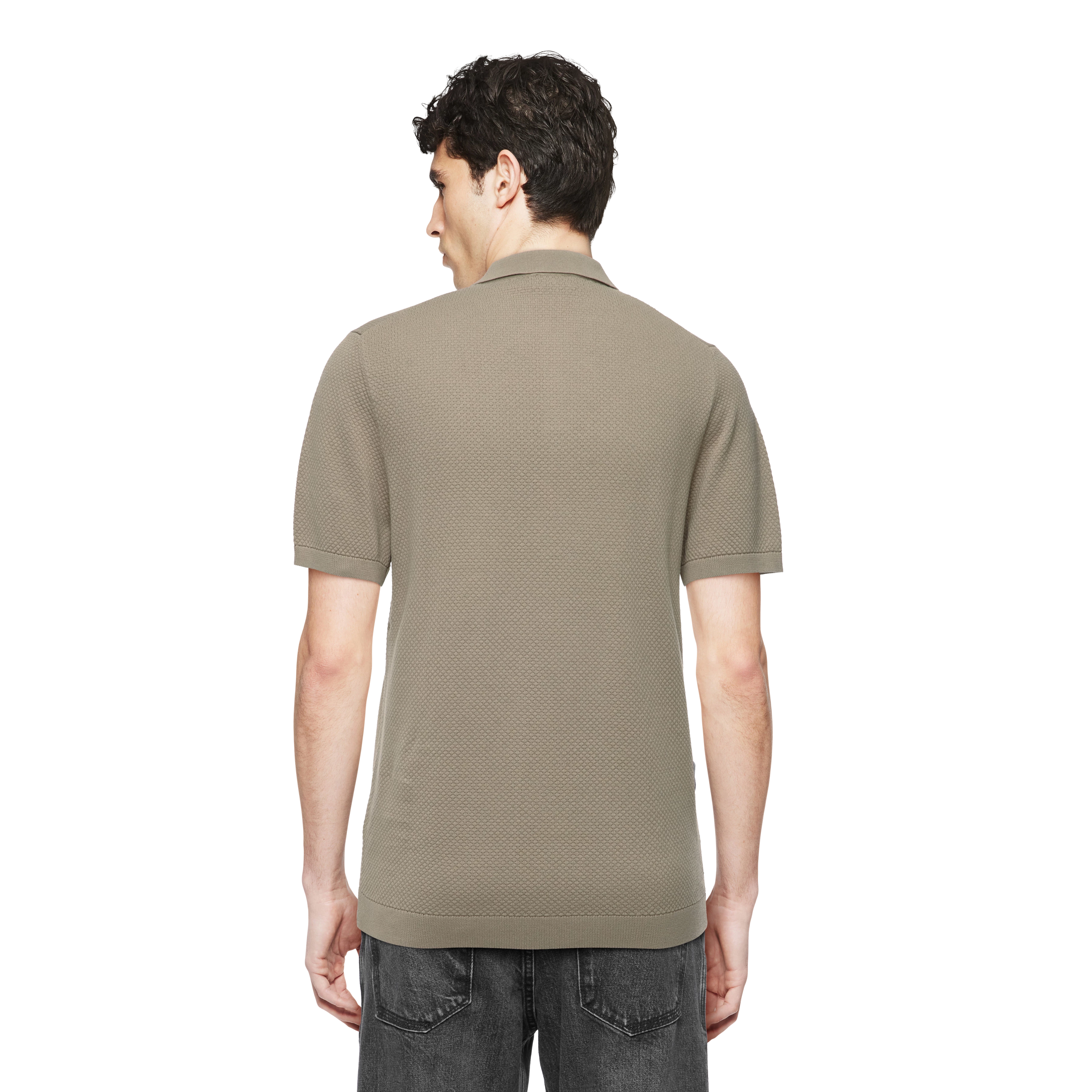 TRITON - Polo-Shirt in Baumwolle - Herren - braun - Rückansicht