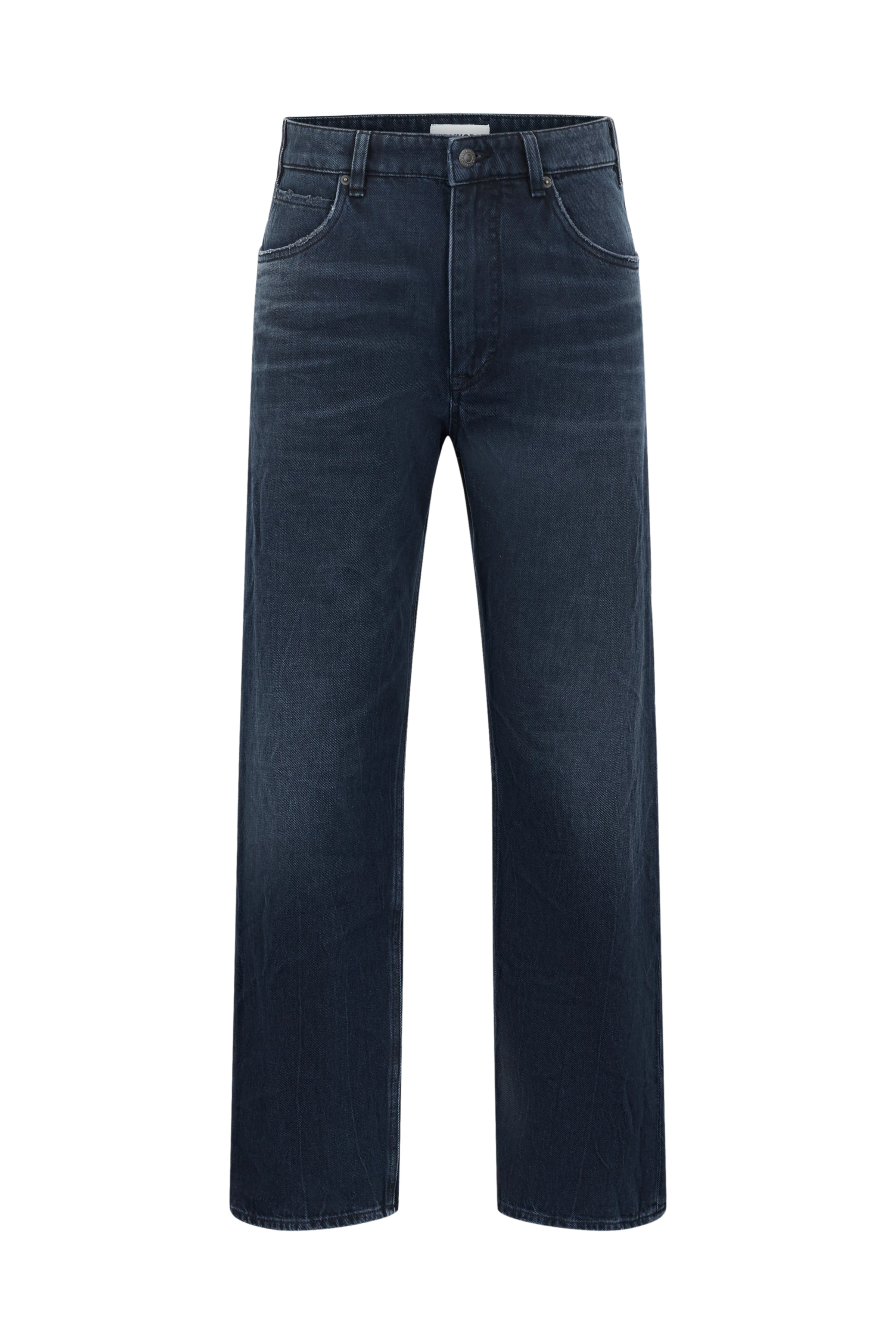 BAGGZY - Relaxed Fit Jeans in Dark-Blue Denim - Herren - blau - Freisteller Frontansicht