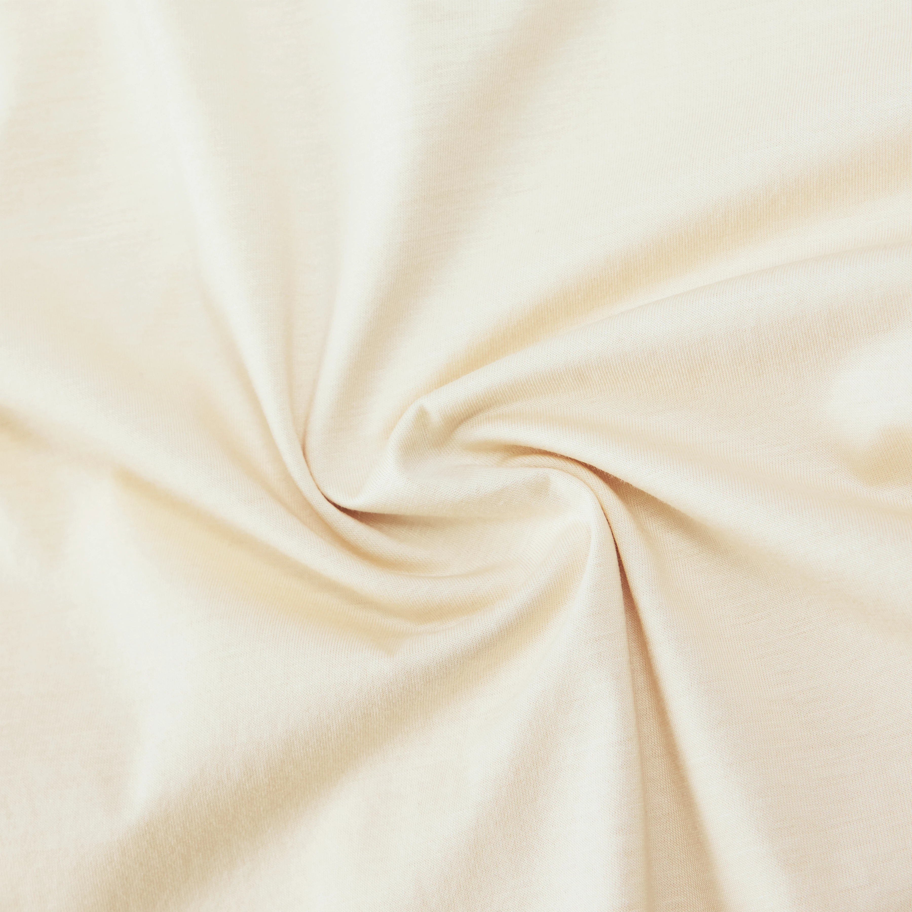 LOUIS - T-shirt with button placket in blended cotton modal - men - beige - Materialbild (B2C)