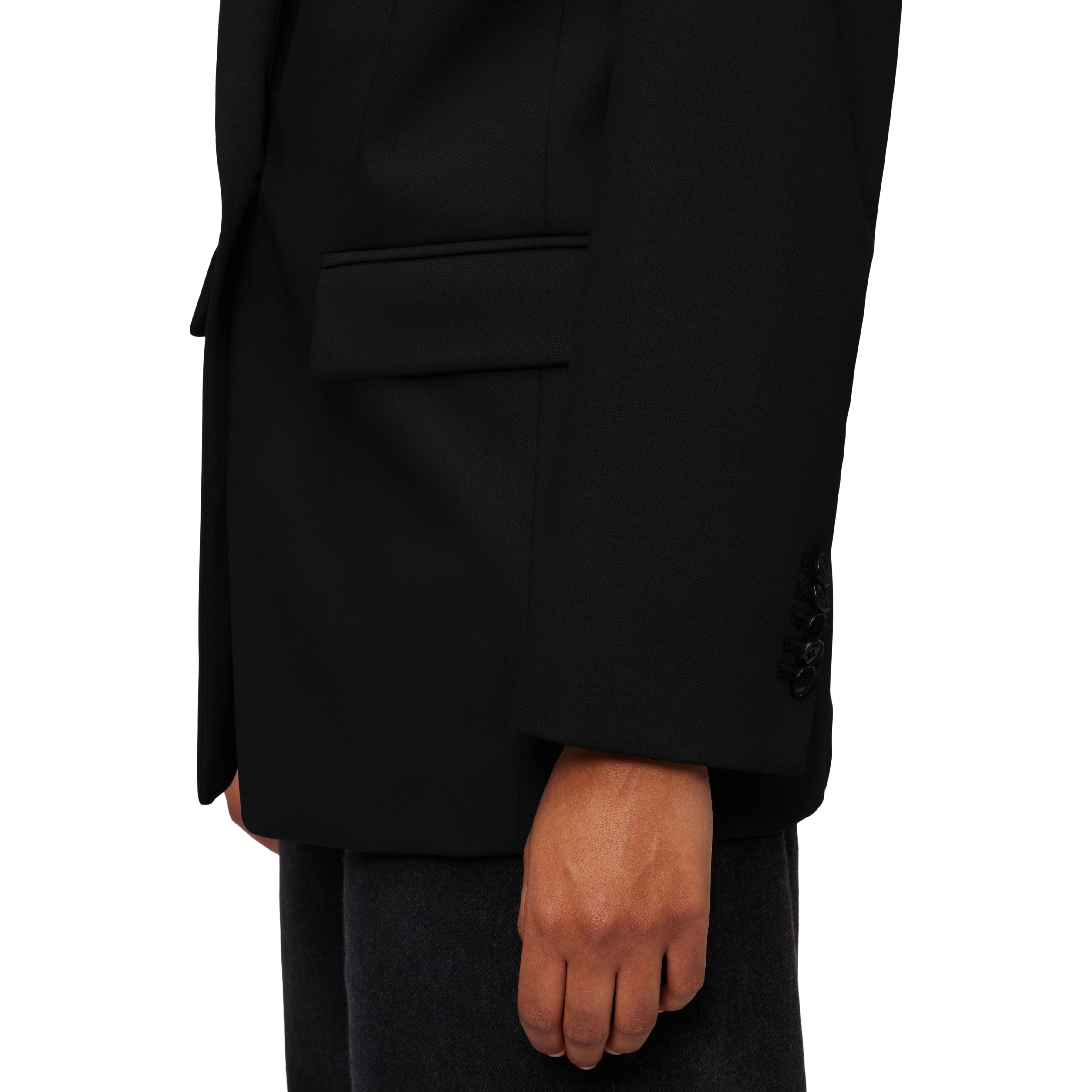 GLENDALE - Boyfriend Blazer - Damen - schwarz - Detailansicht am Model