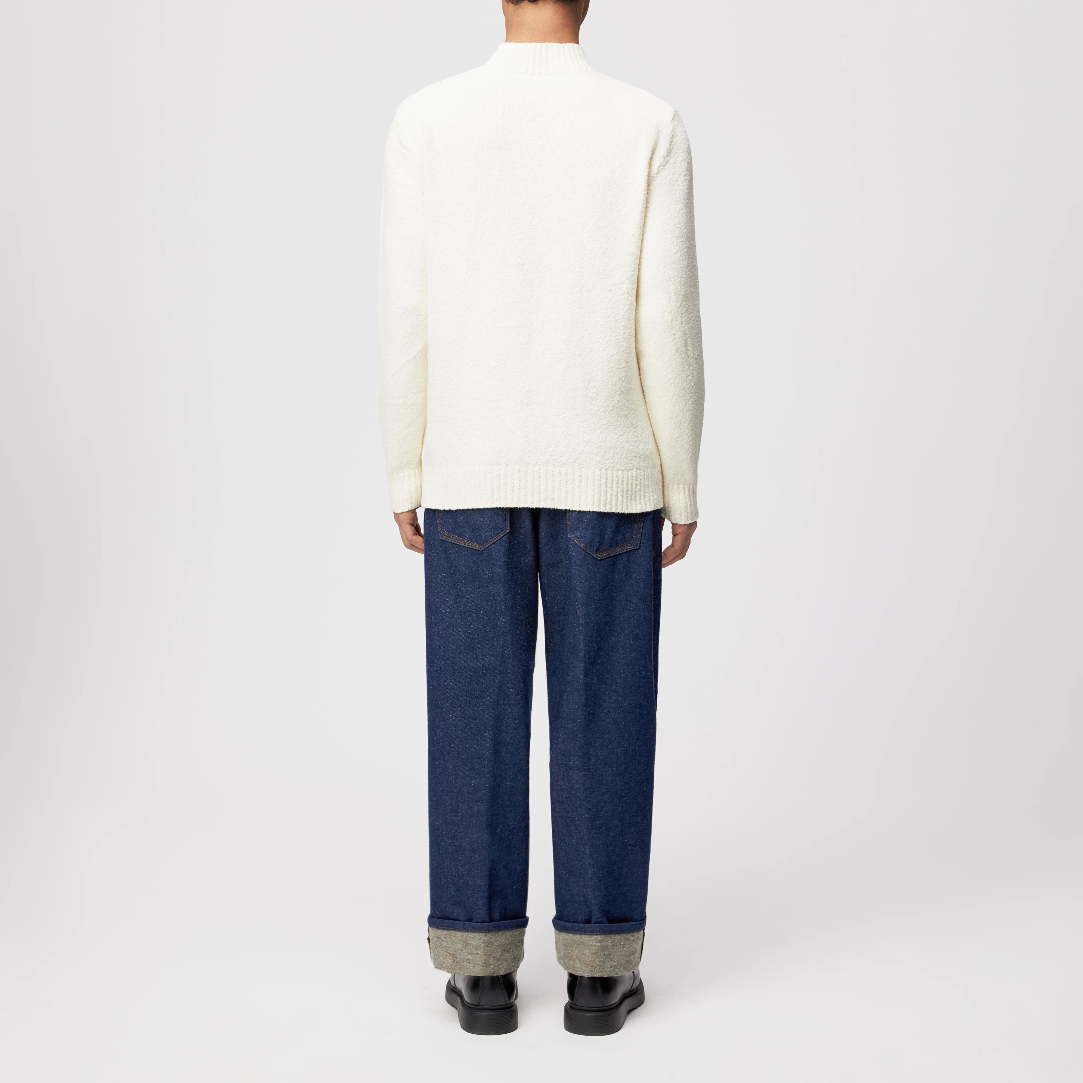 Men knit sweater ZAYN in off white from DRYKORN Men knit sweater ZAYN in off white from DRYKORN