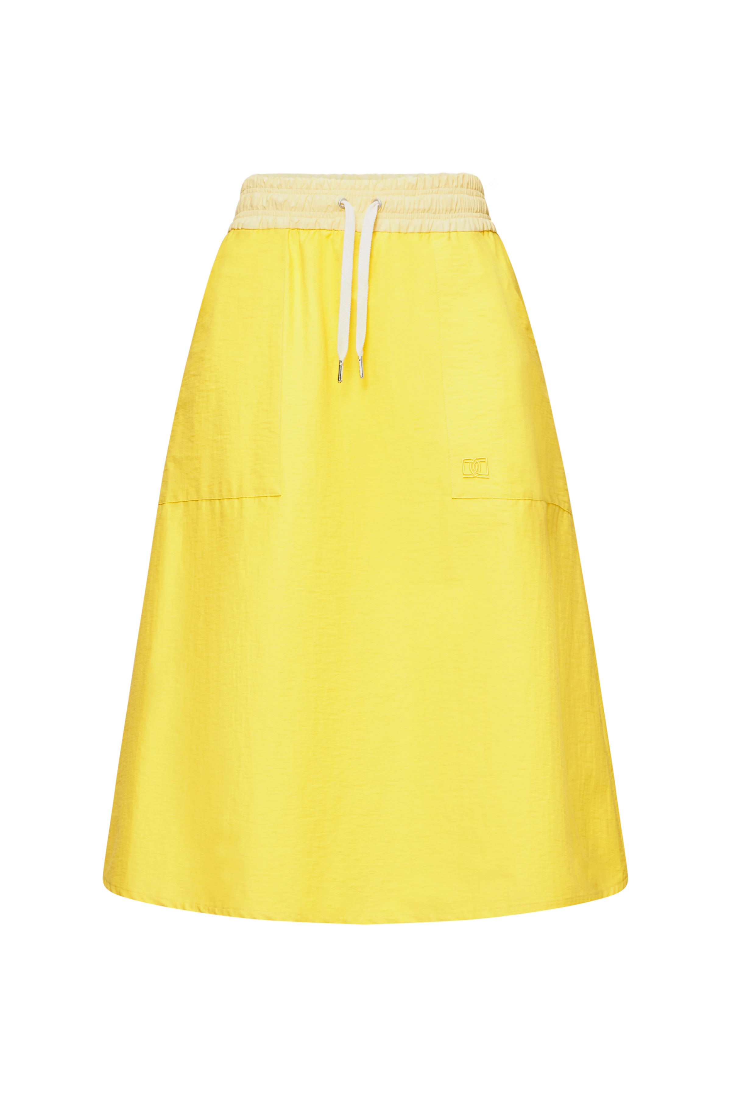 DAFREE_2 - Sporty skirt in blended cotton - women - yellow - Freisteller Frontansicht