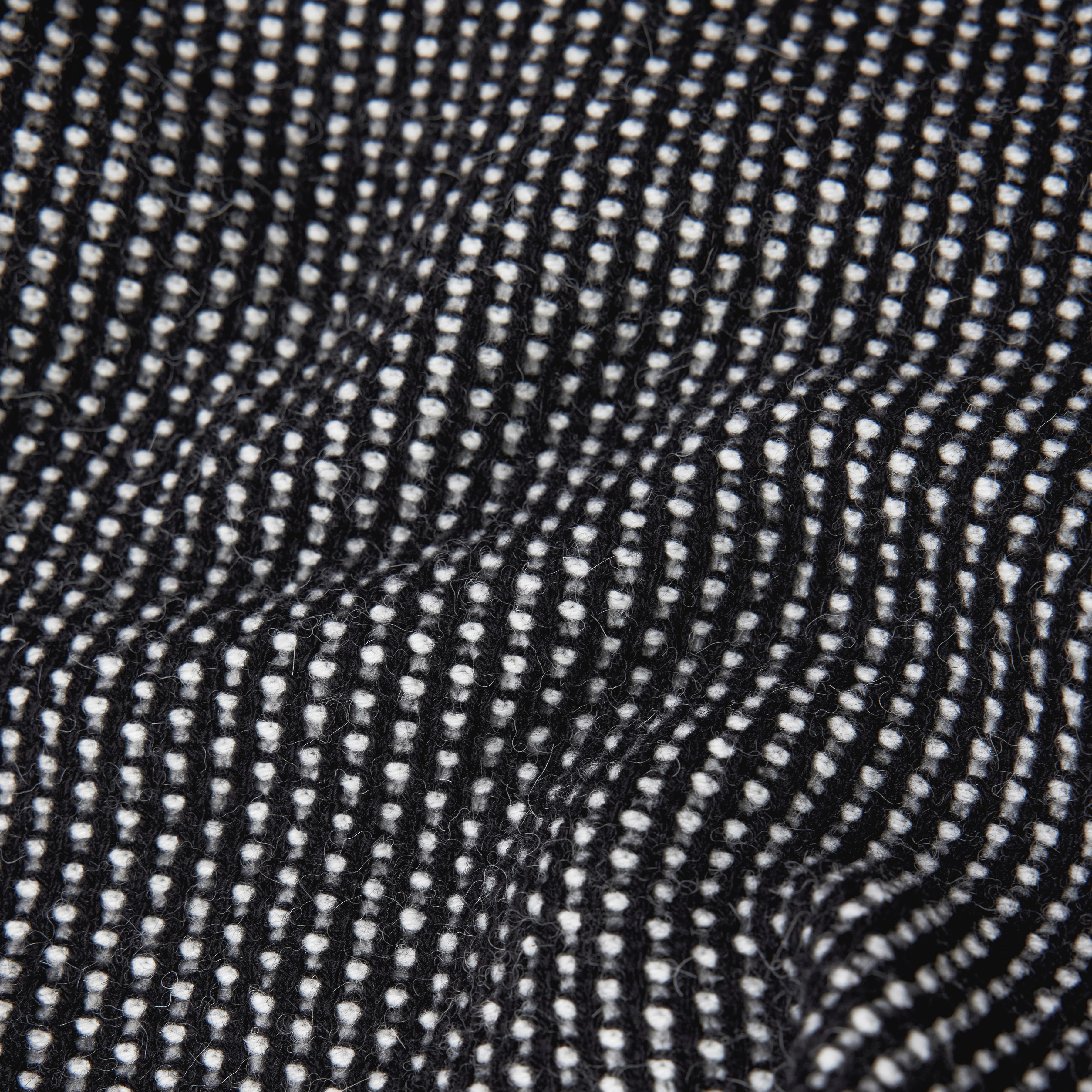 NEELIO - Pullover in zweifarbigen Woll-Alpakamix - Herren - schwarz - Materialbild (B2C)