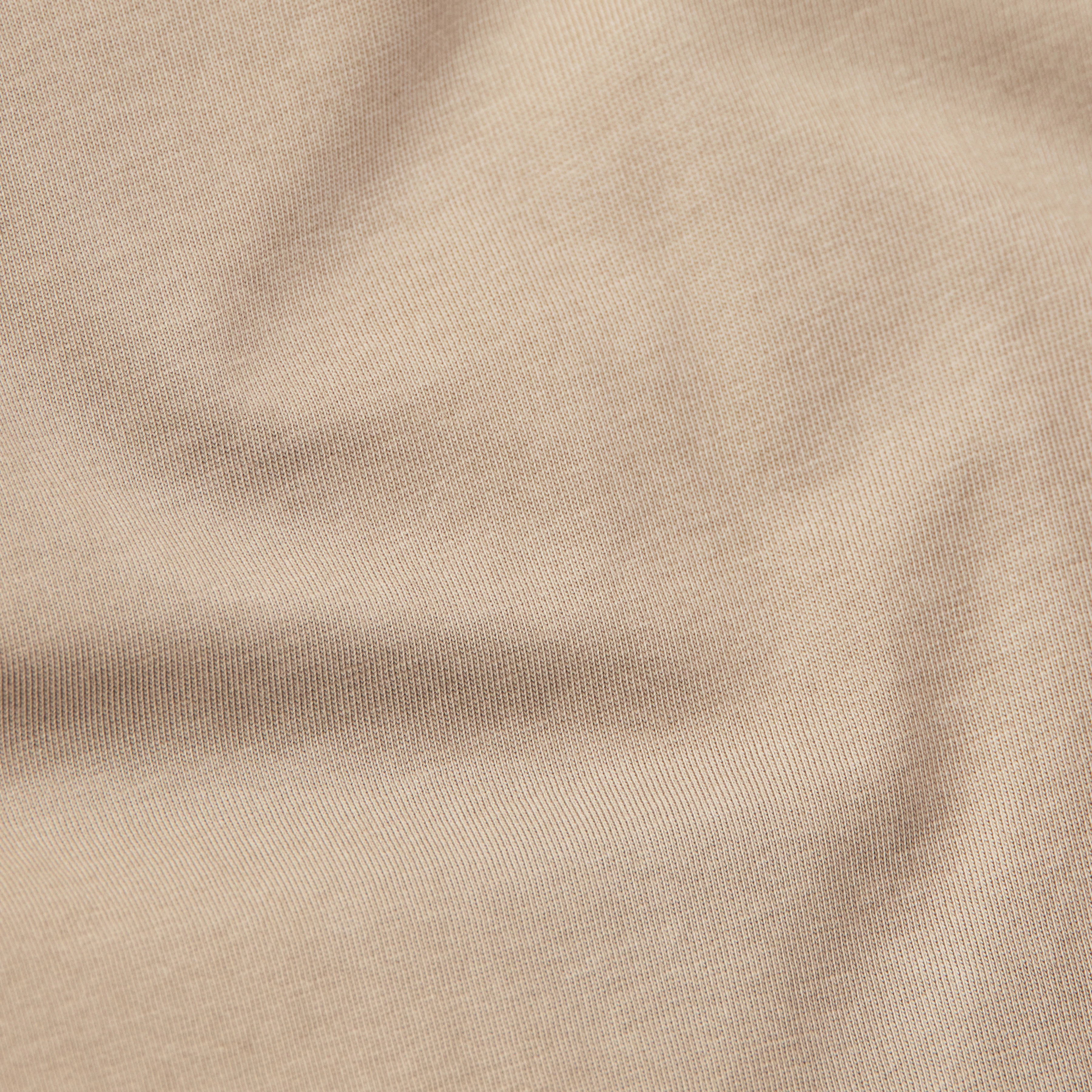 RAPHAEL - T-Shirt in reiner Baumwolle - Herren - beige - Materialbild (B2C)