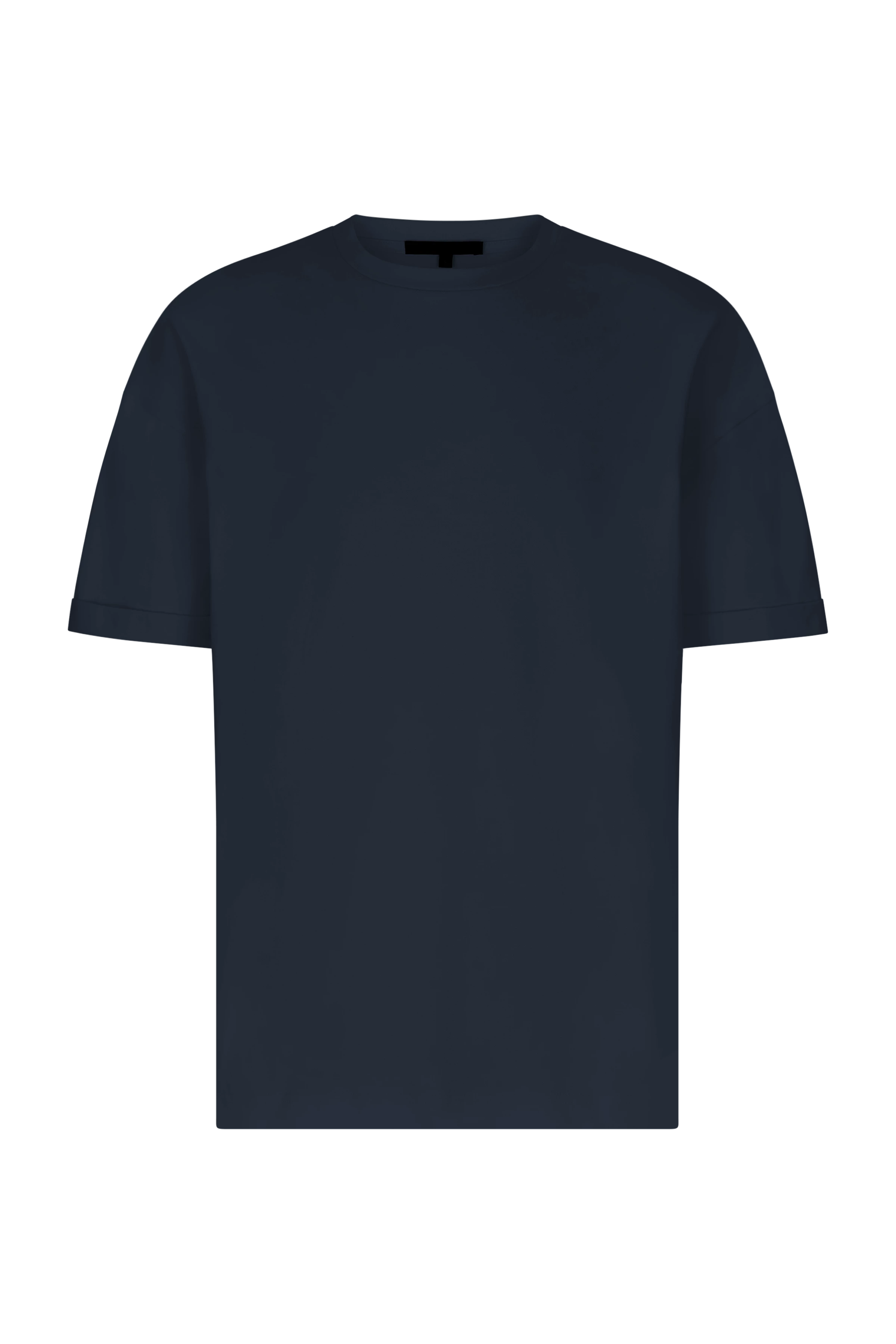 THILO - Relaxed fit T-Shirt in Baumwoll-Mix mit Piqué - Herren - blau - Freisteller Frontansicht