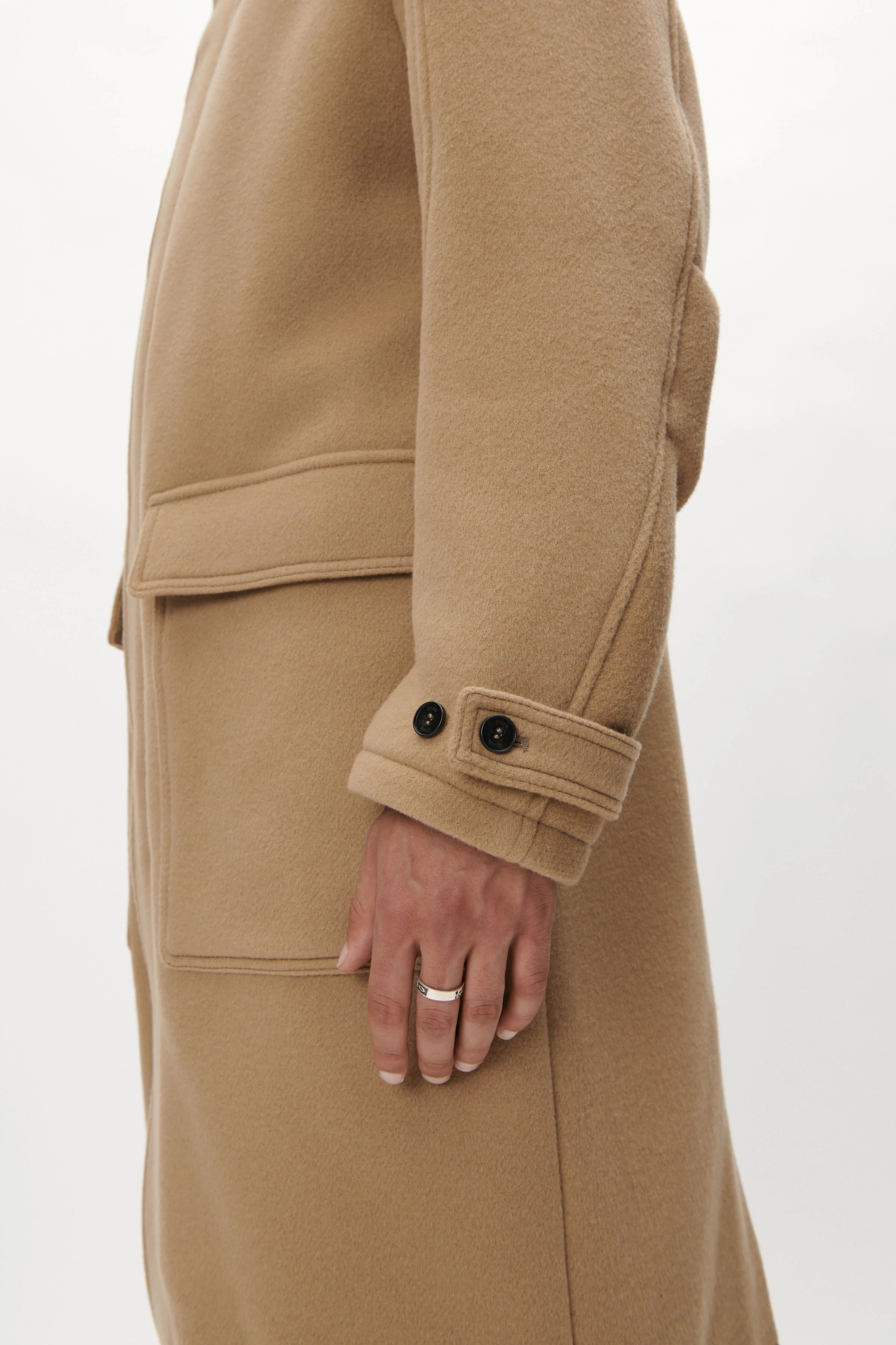 LORINO - Dufflecoat aus Wollmix - Herren - braun - Seitenansicht