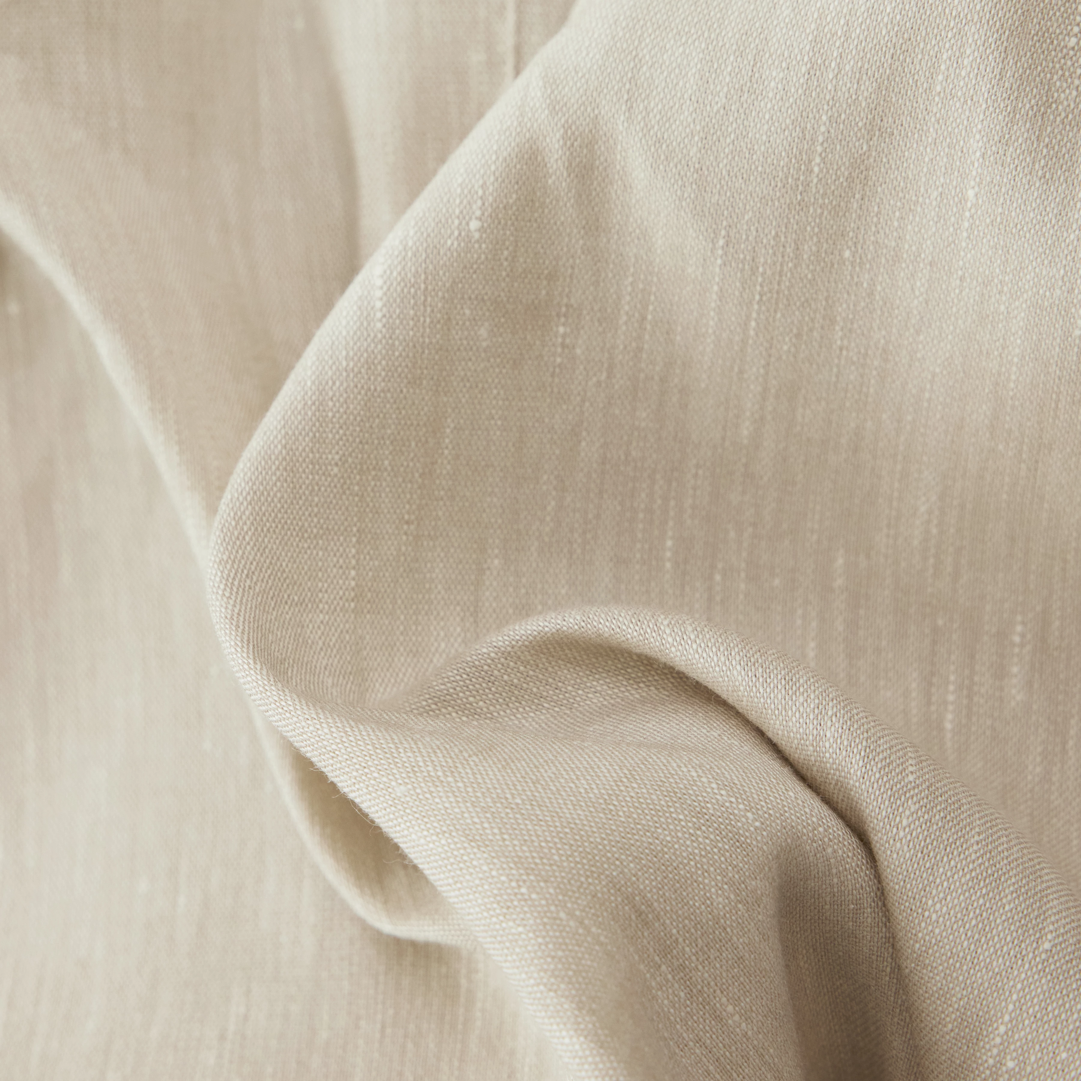 DEGER - Sweatpants with drawstring waist in blended linen - men - beige - Materialbild (B2C)