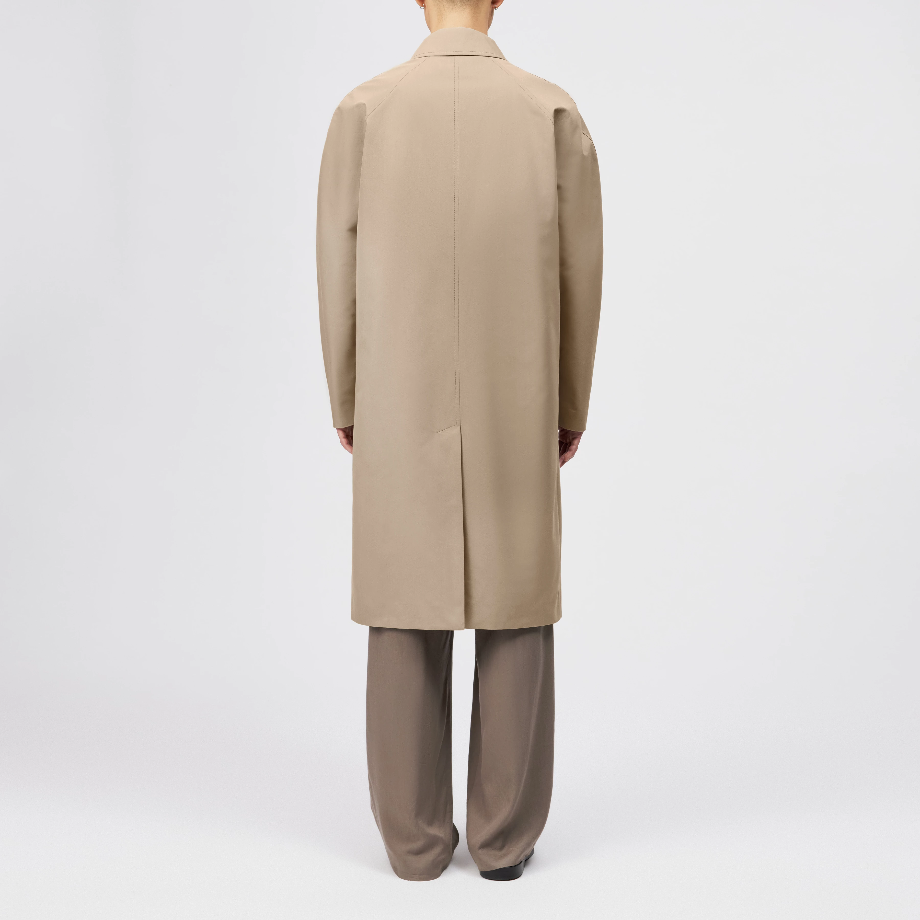 COSMANO_2 - Carcoat Gabardine Coat - men - brown - Rückansicht
