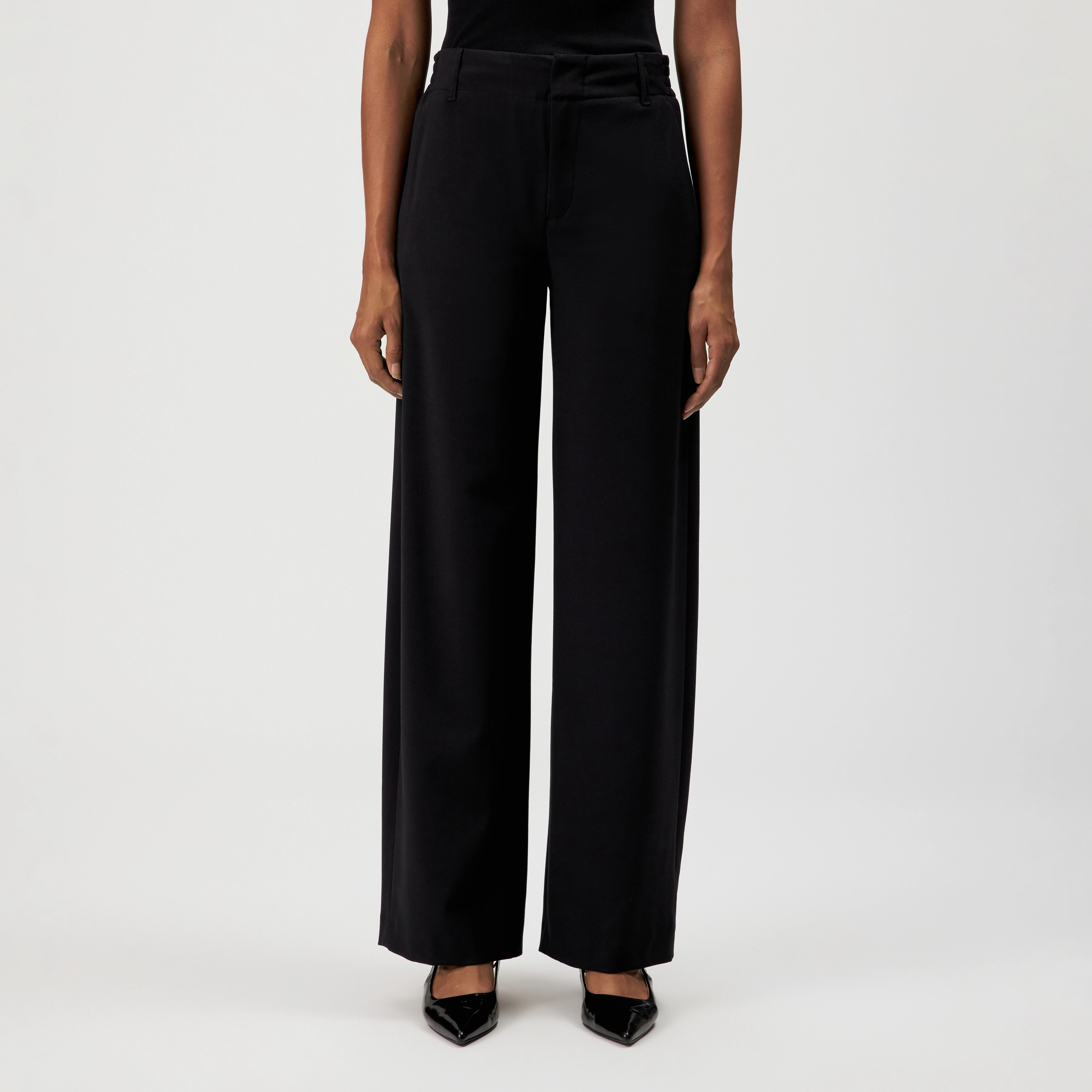 DUTIFUL - Pantalon ample en sergé - women - noir - Frontansicht